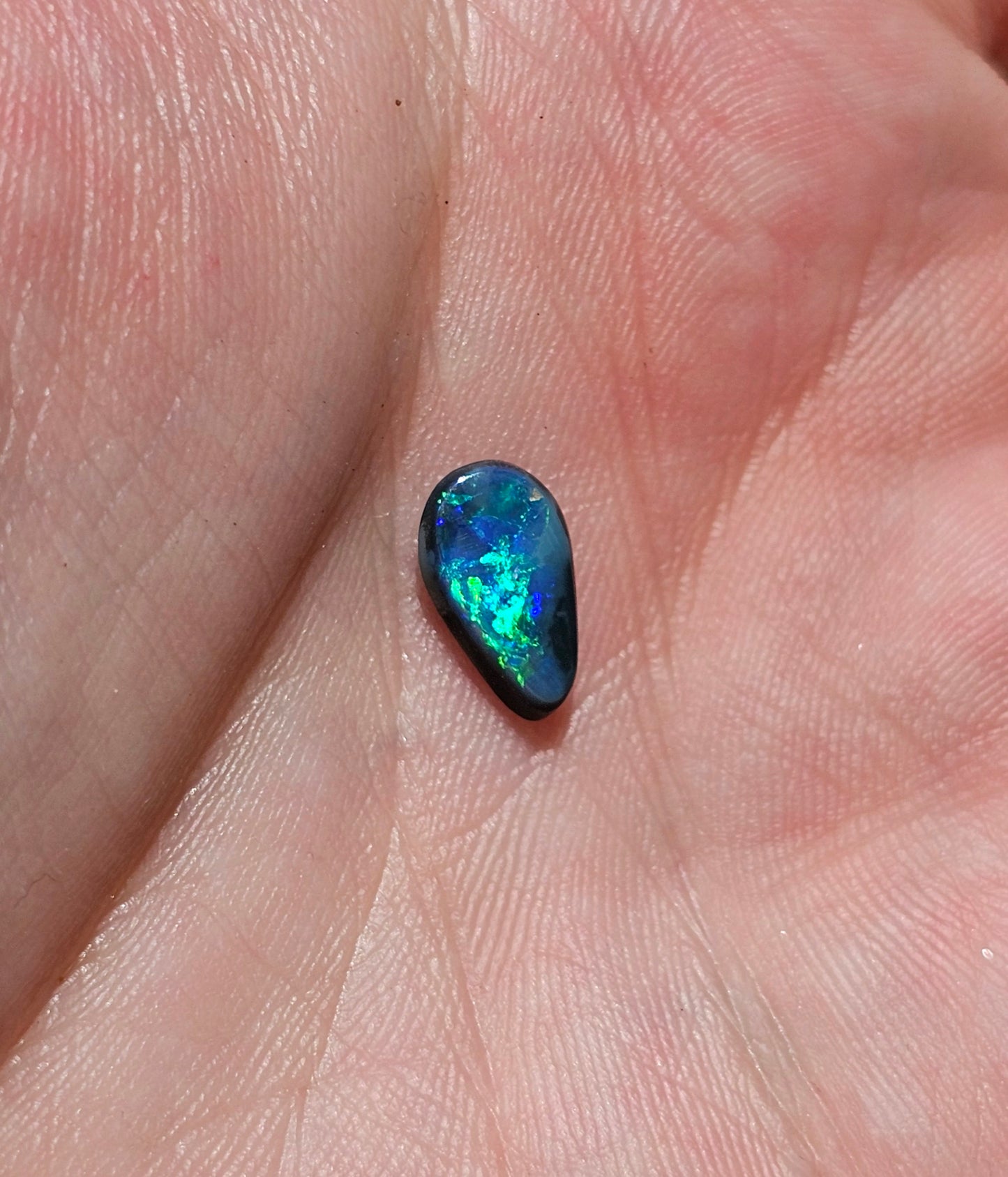 Flashy Lightning Ridge Black Solid Opal! 1ct (LR31)