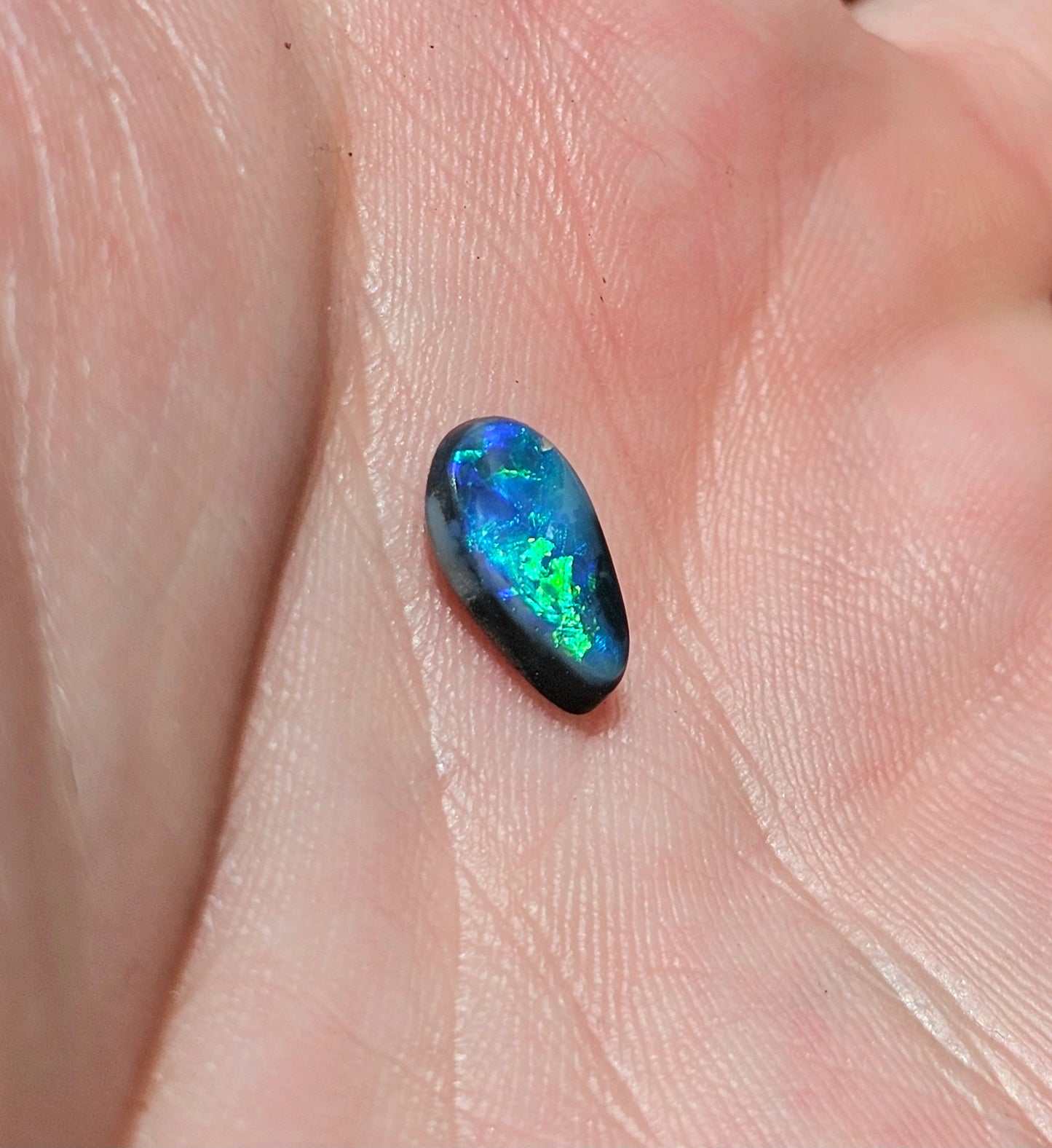 Flashy Lightning Ridge Black Solid Opal! 1ct (LR31)