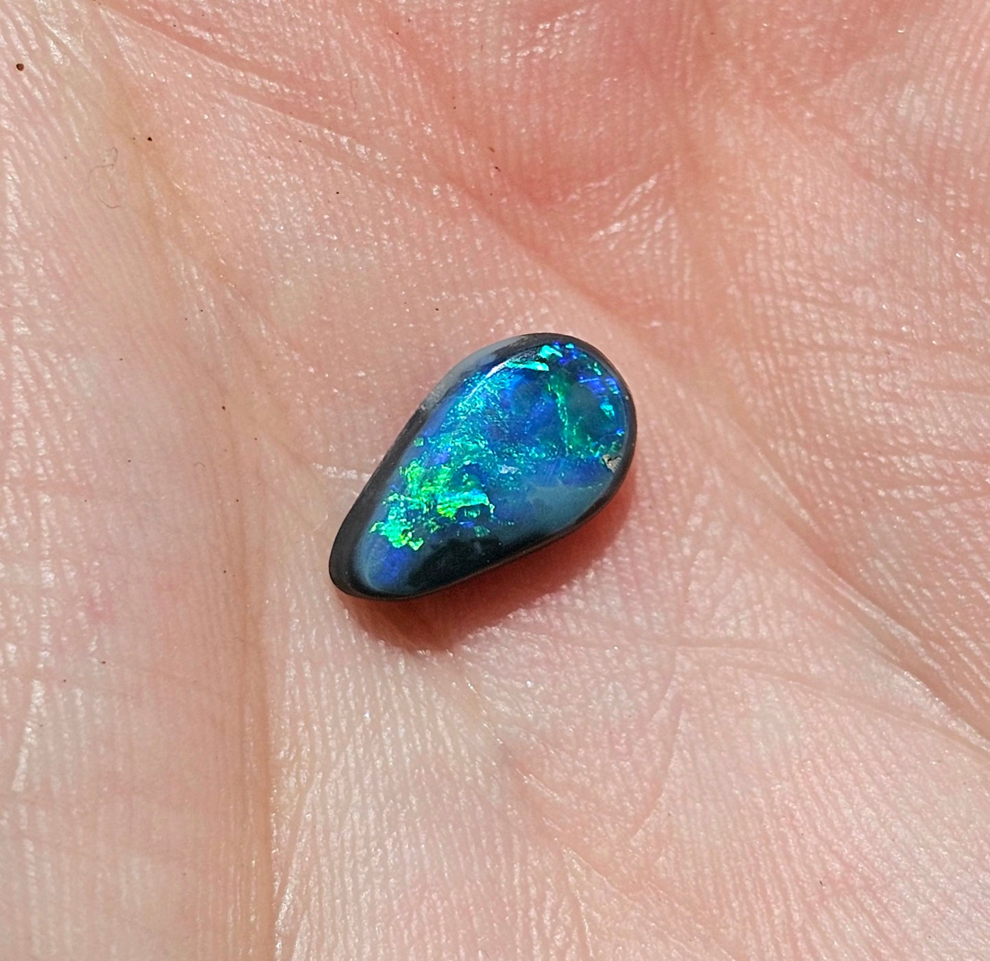 Flashy Lightning Ridge Black Solid Opal! 1ct (LR31)