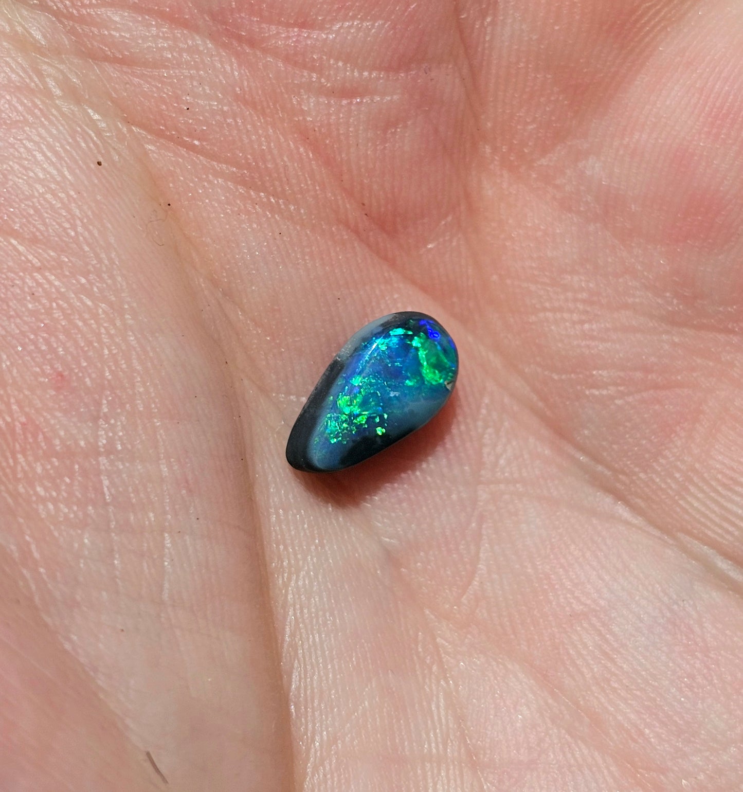 Flashy Lightning Ridge Black Solid Opal! 1ct (LR31)