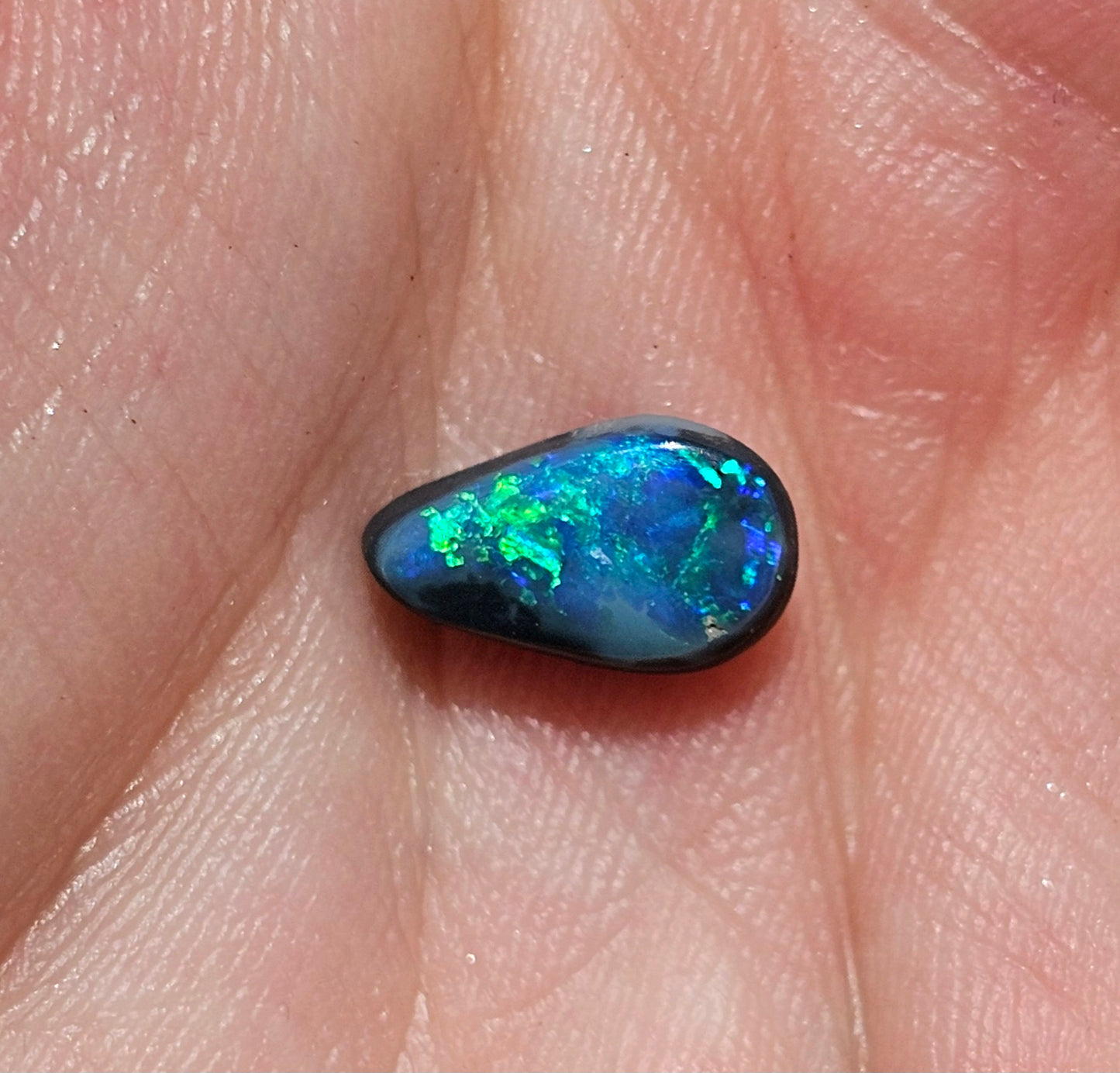 Flashy Lightning Ridge Black Solid Opal! 1ct (LR31)