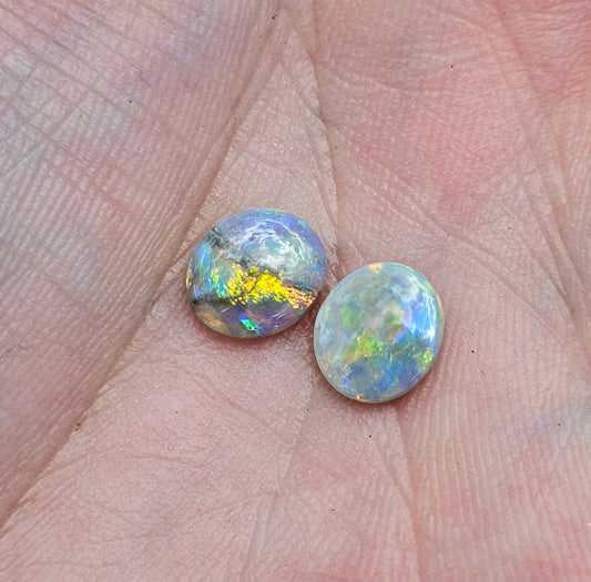 Brilliant Pair of Lightning Ridge Solid Opal! 2.60cts (LR7)