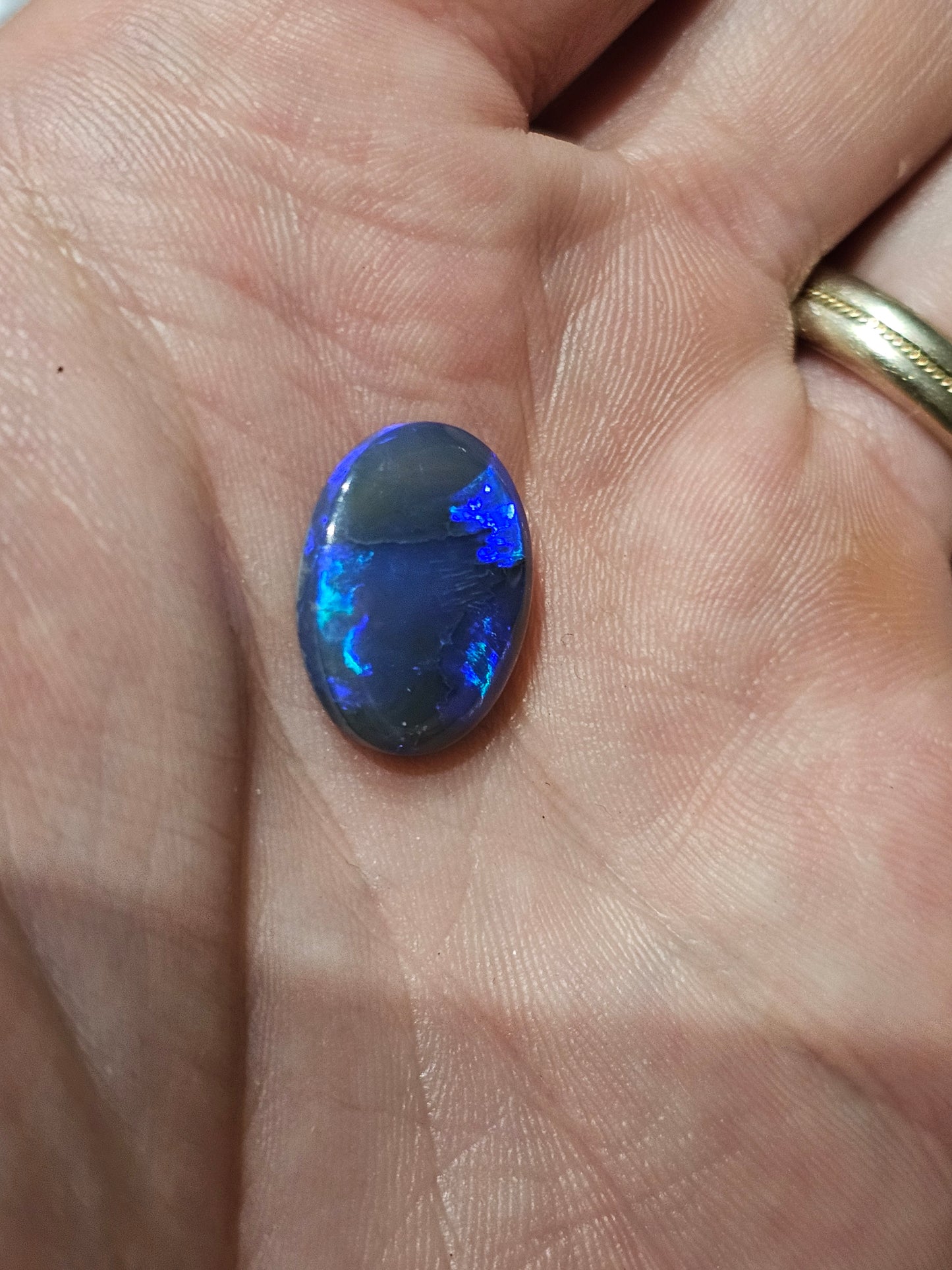 Beautiful Blue Lightning Ridge Solid Opal! 6cts! (LR25)