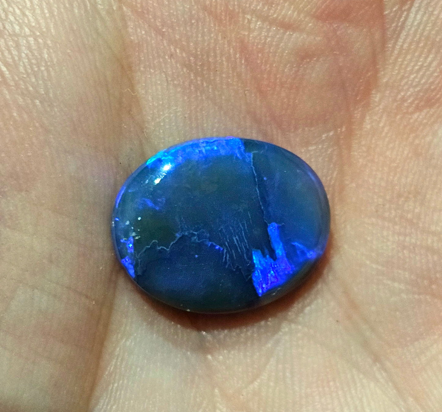 Beautiful Blue Lightning Ridge Solid Opal! 6cts! (LR25)