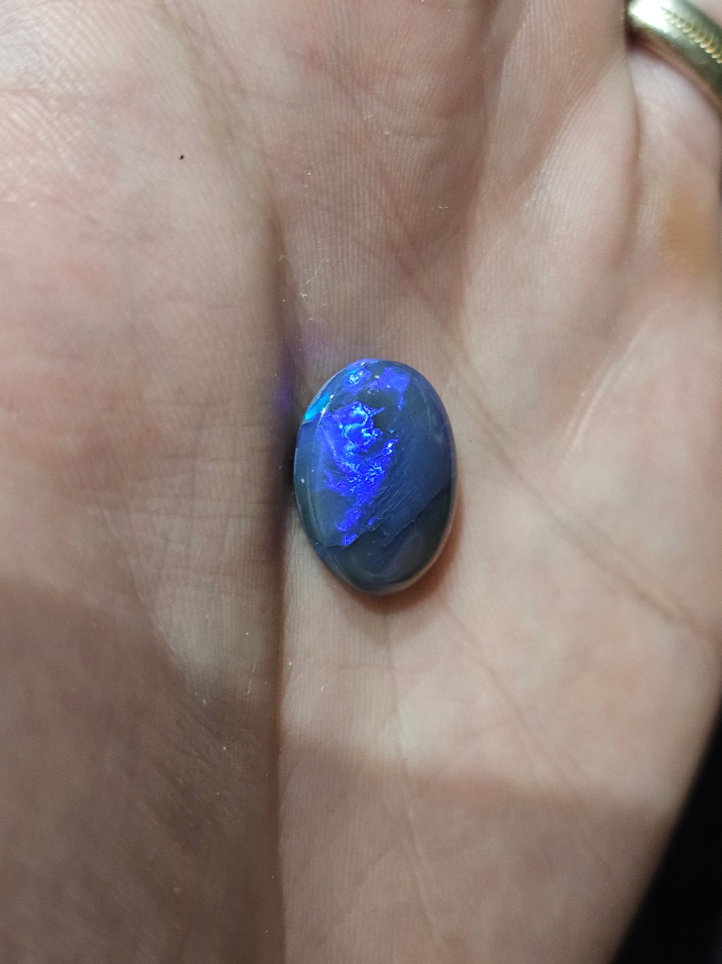 Beautiful Blue Lightning Ridge Solid Opal! 6cts! (LR25)