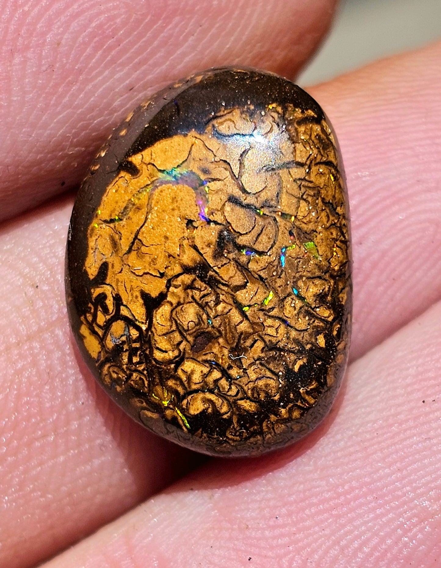 Beautiful pinfire Boulder Opal