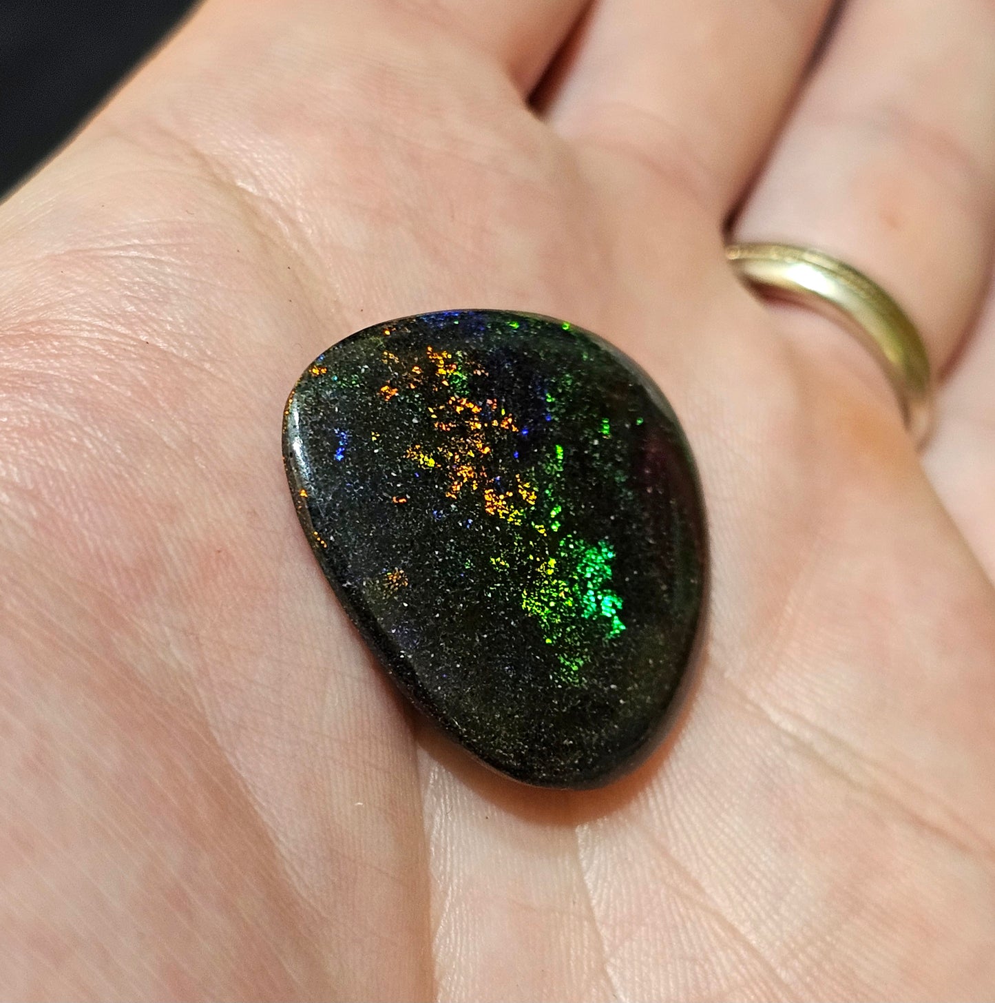 Awesome Green + Red Quality Boulder Opal 5cts (F38)