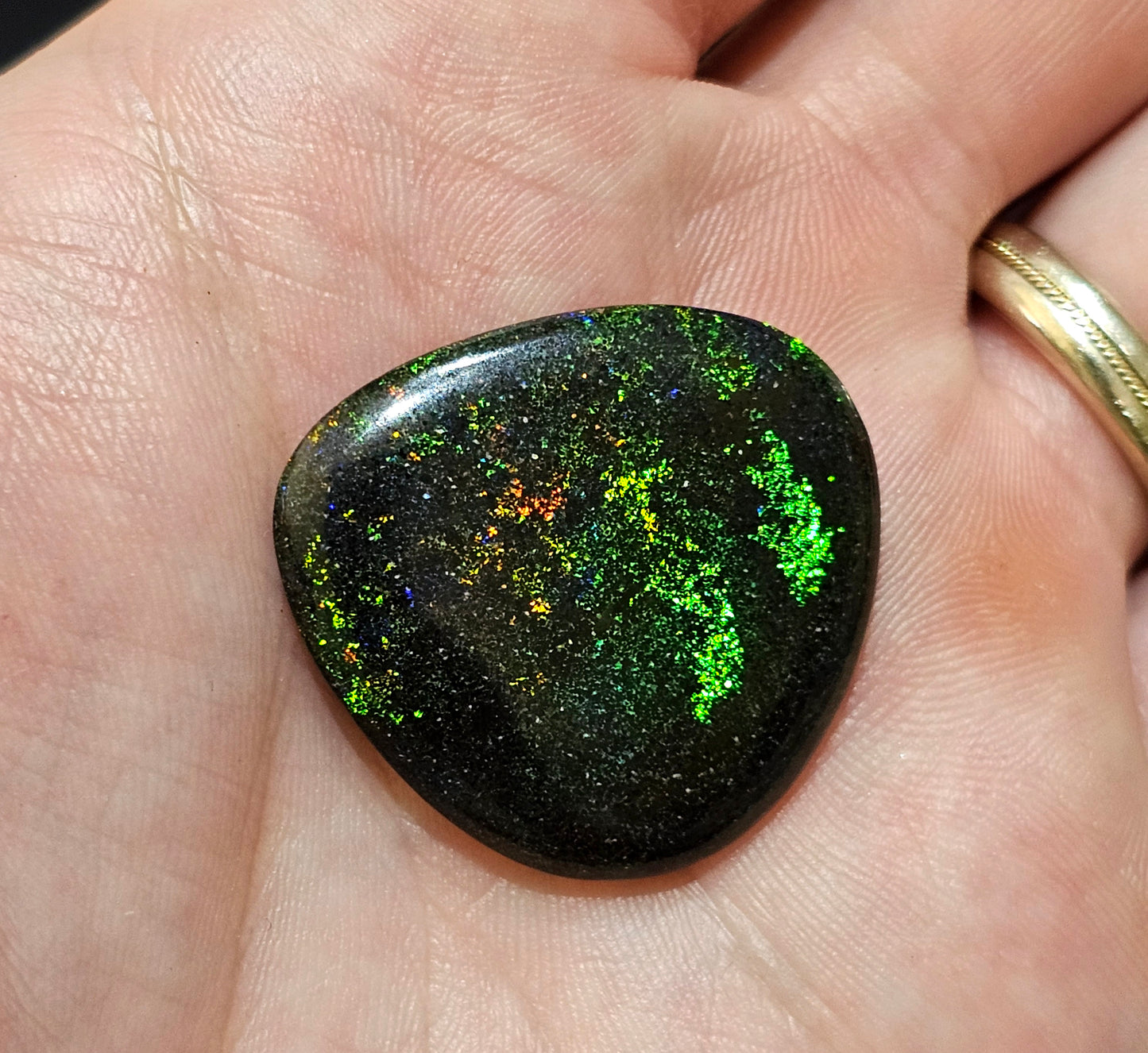 Awesome Green + Red Quality Boulder Opal 5cts (F38)