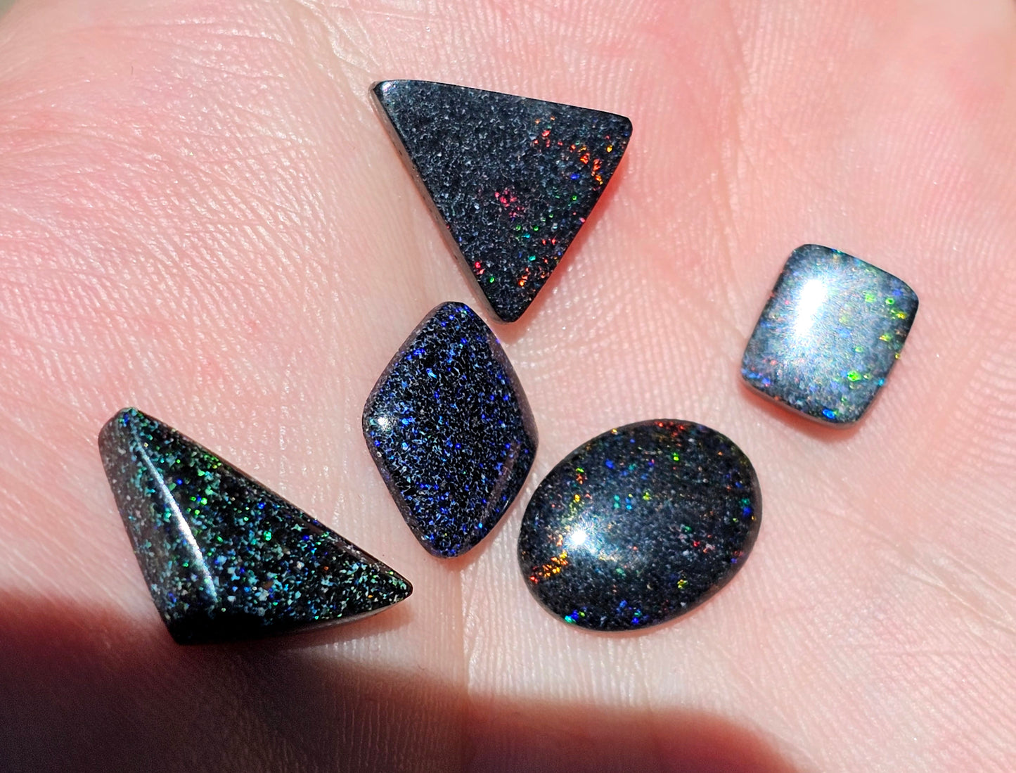 5 x Quality Fairy Boulder Opal 12cts Parcel (QF8)