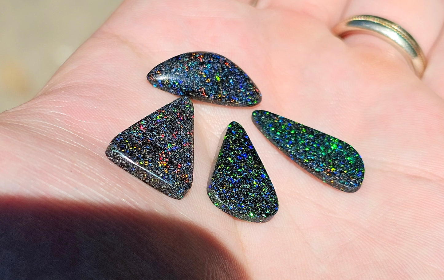 4 x Bold Quality Fairy Boulder Opal 17cts Parcel (QF11)