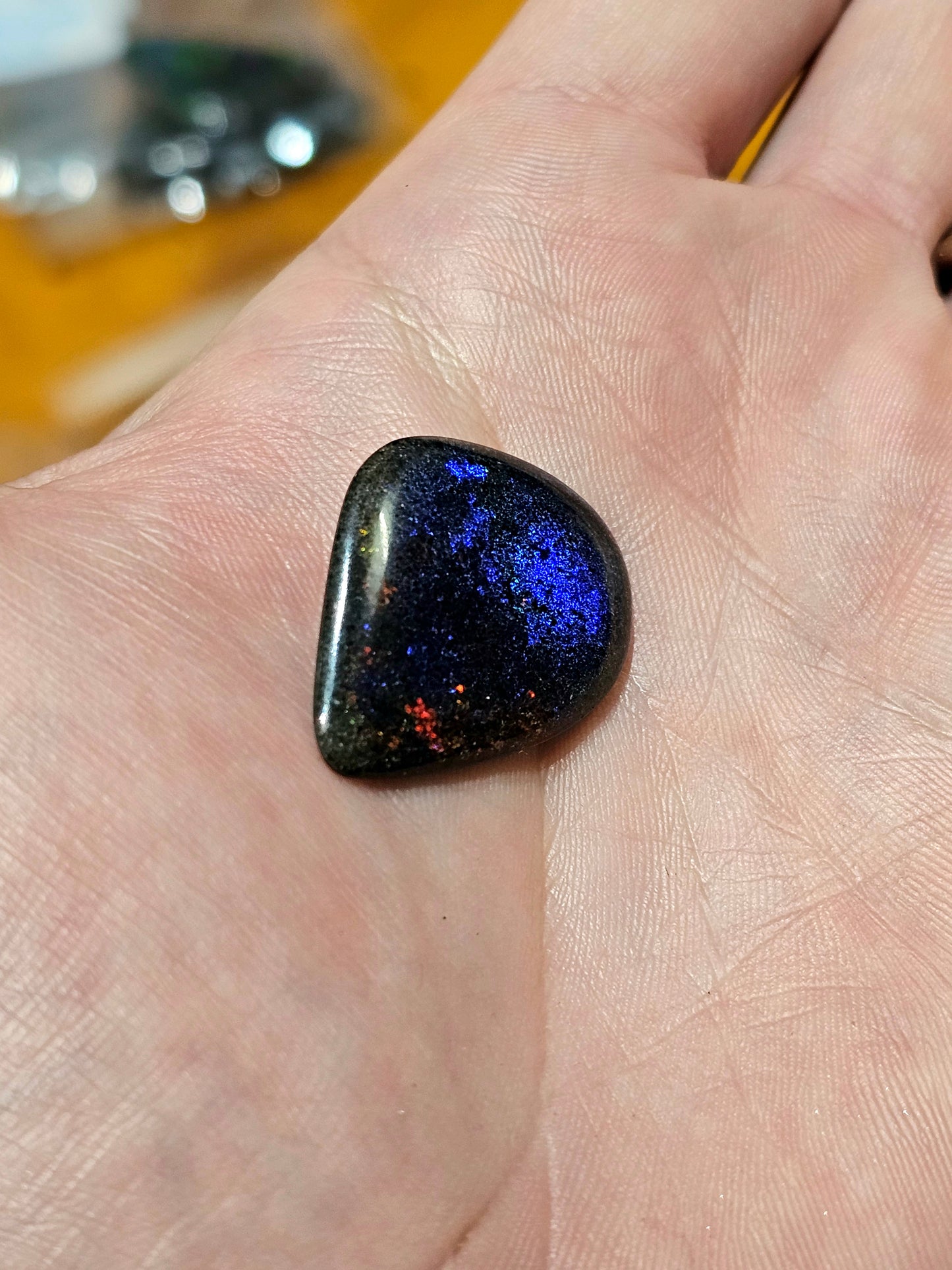 Stunning Red + Blue Quality Fairy Opal 15cts (F15)