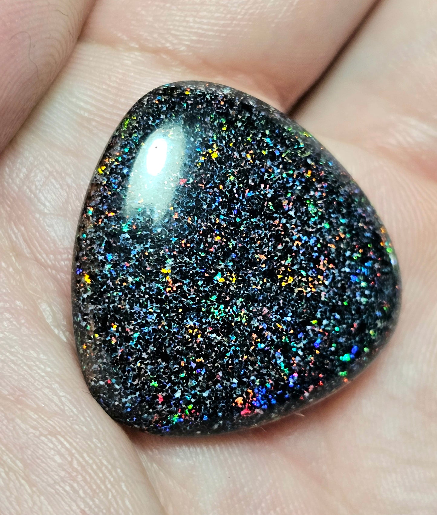 Brilliant Double Sided Fairy Opal with awesome Pinfire! 22cts (JPI59)