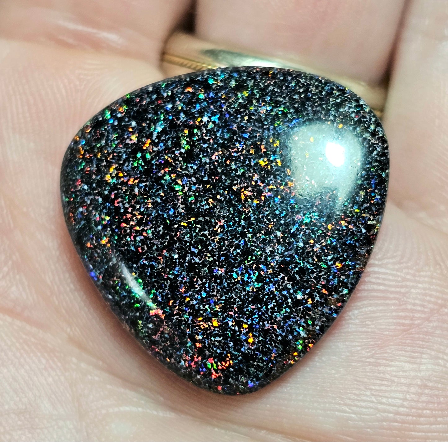 Brilliant Double Sided Fairy Opal with awesome Pinfire! 22cts (JPI59)