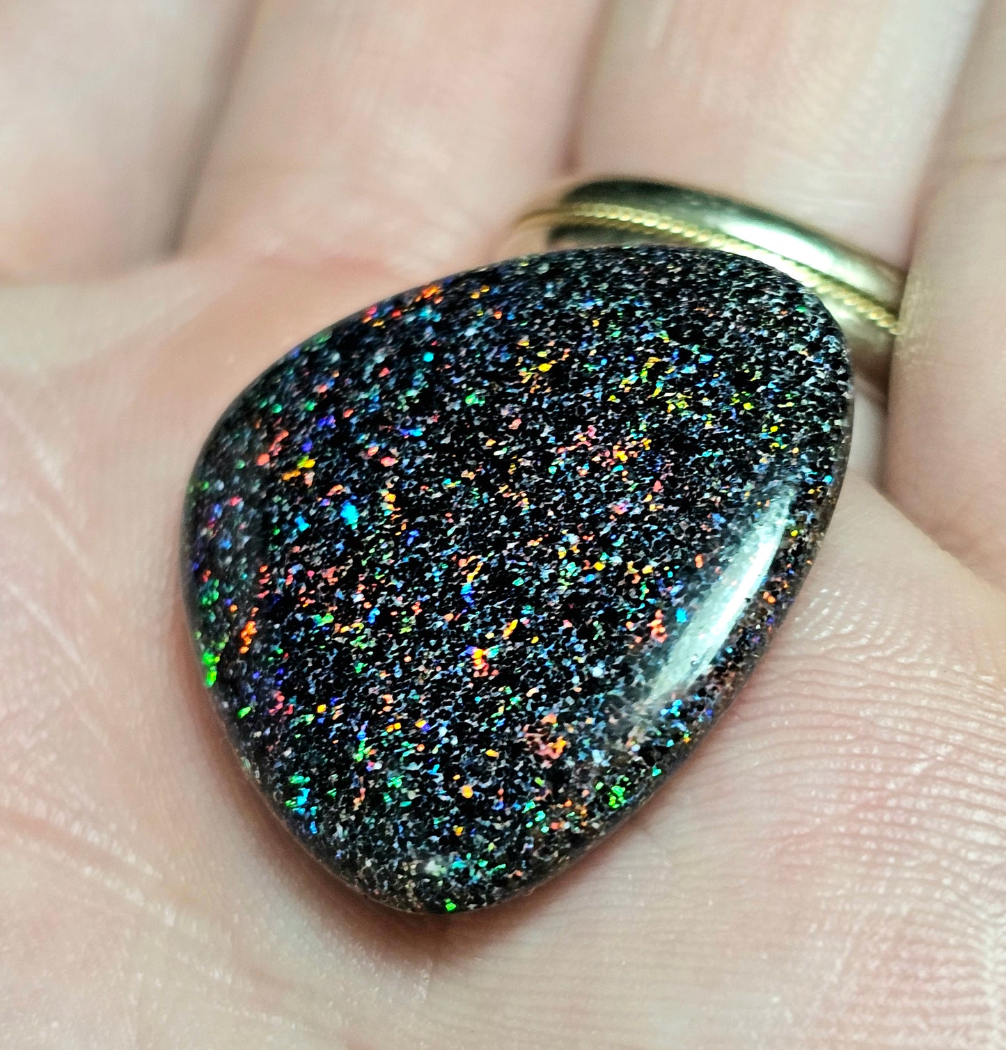 Brilliant Double Sided Fairy Opal with awesome Pinfire! 22cts (JPI59)