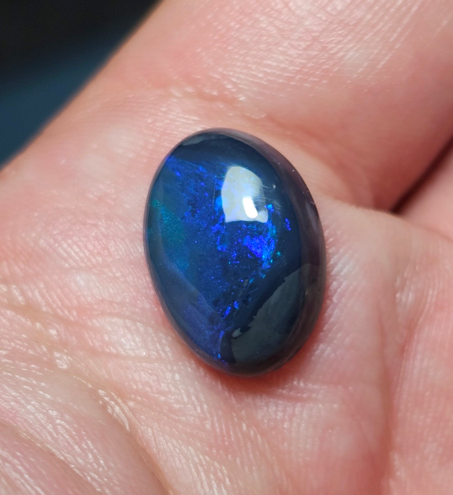 Stunning Deep Blue Black Opal 5cts (LRD06)