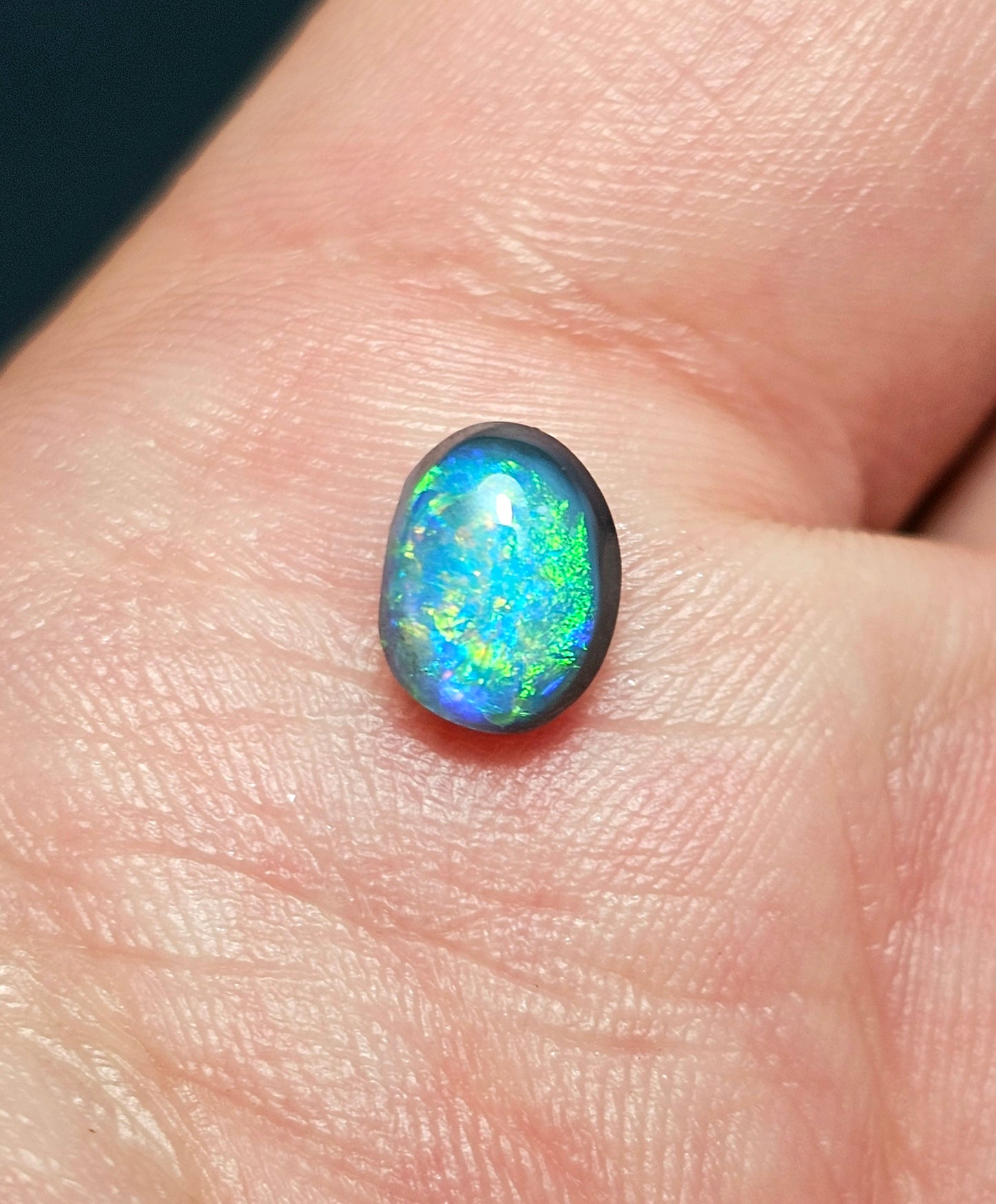 1ct Bright Black Opal(NLR04)