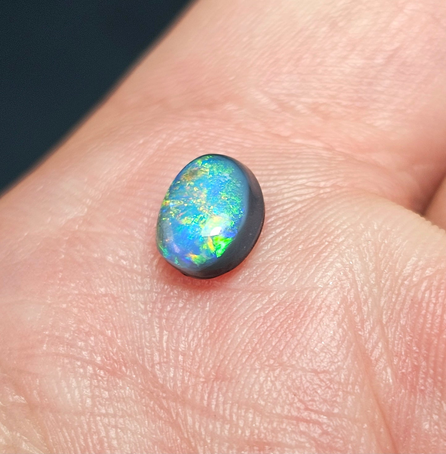 1ct Bright Black Opal(NLR04)