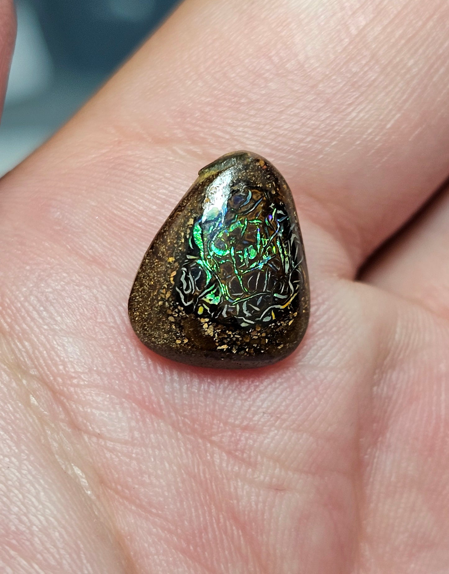 5.90cts Green Boulder Opal (WNB07)