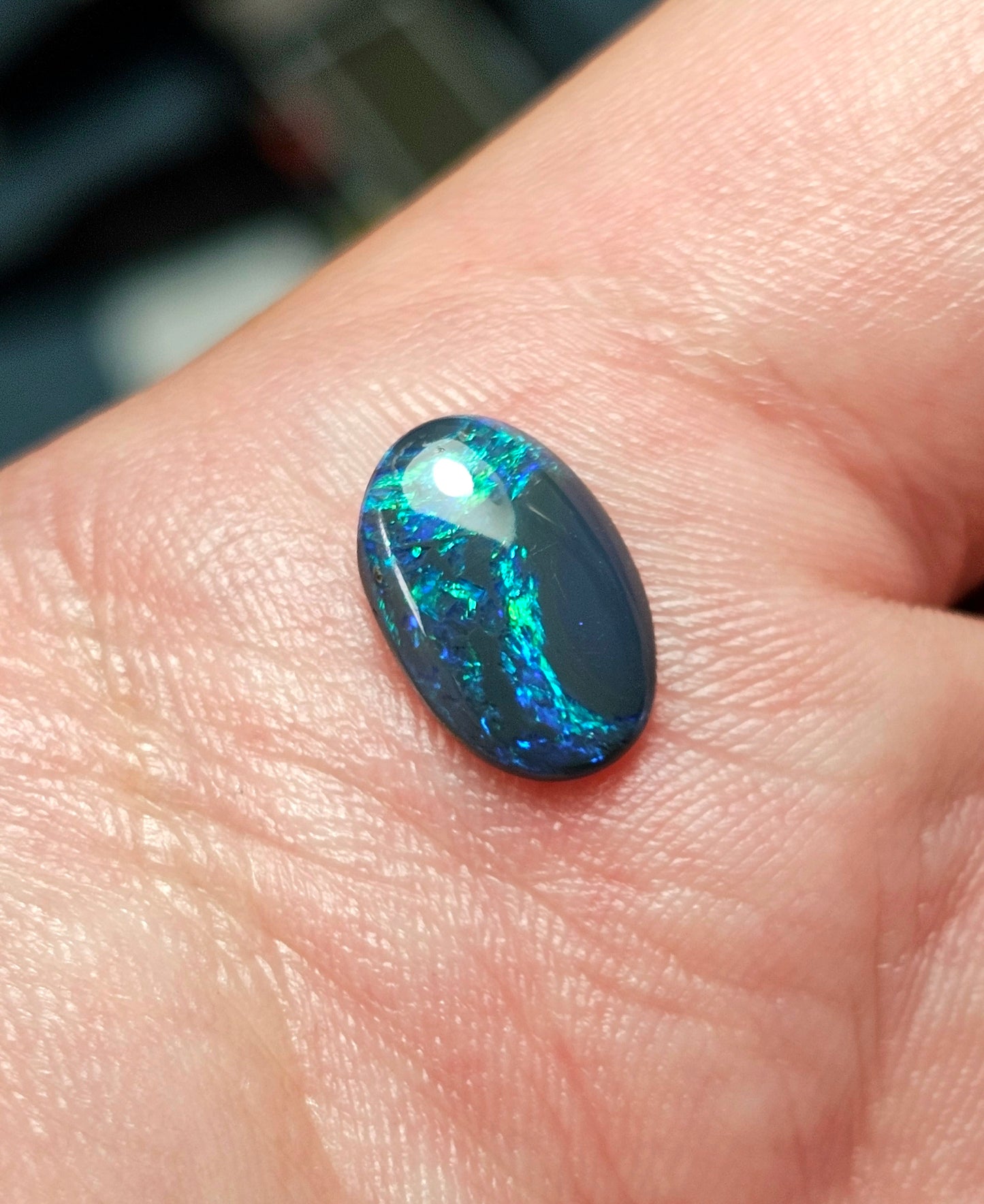 1.90ct Elegant L/Ridge Black Opal