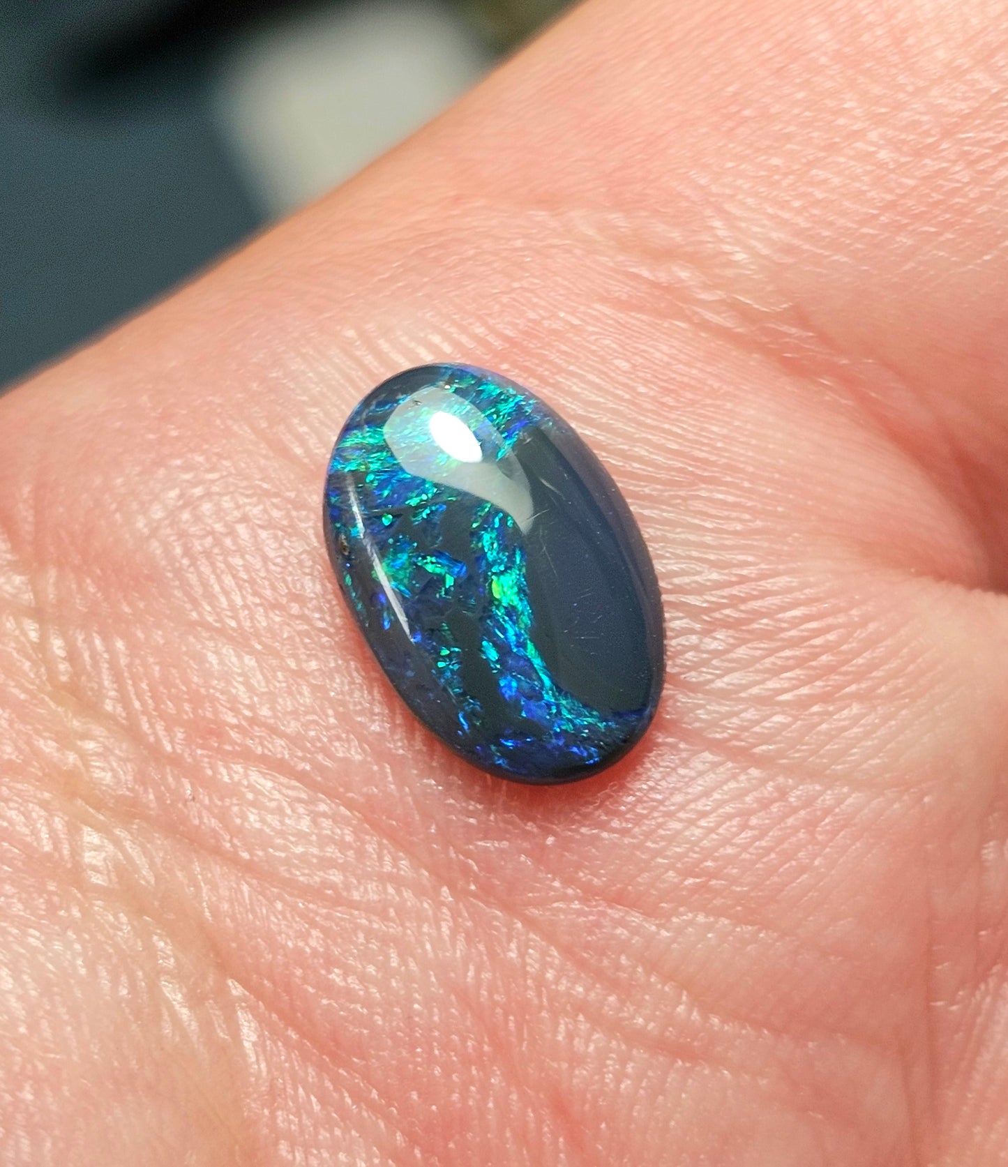 1.90ct Elegant L/Ridge Black Opal