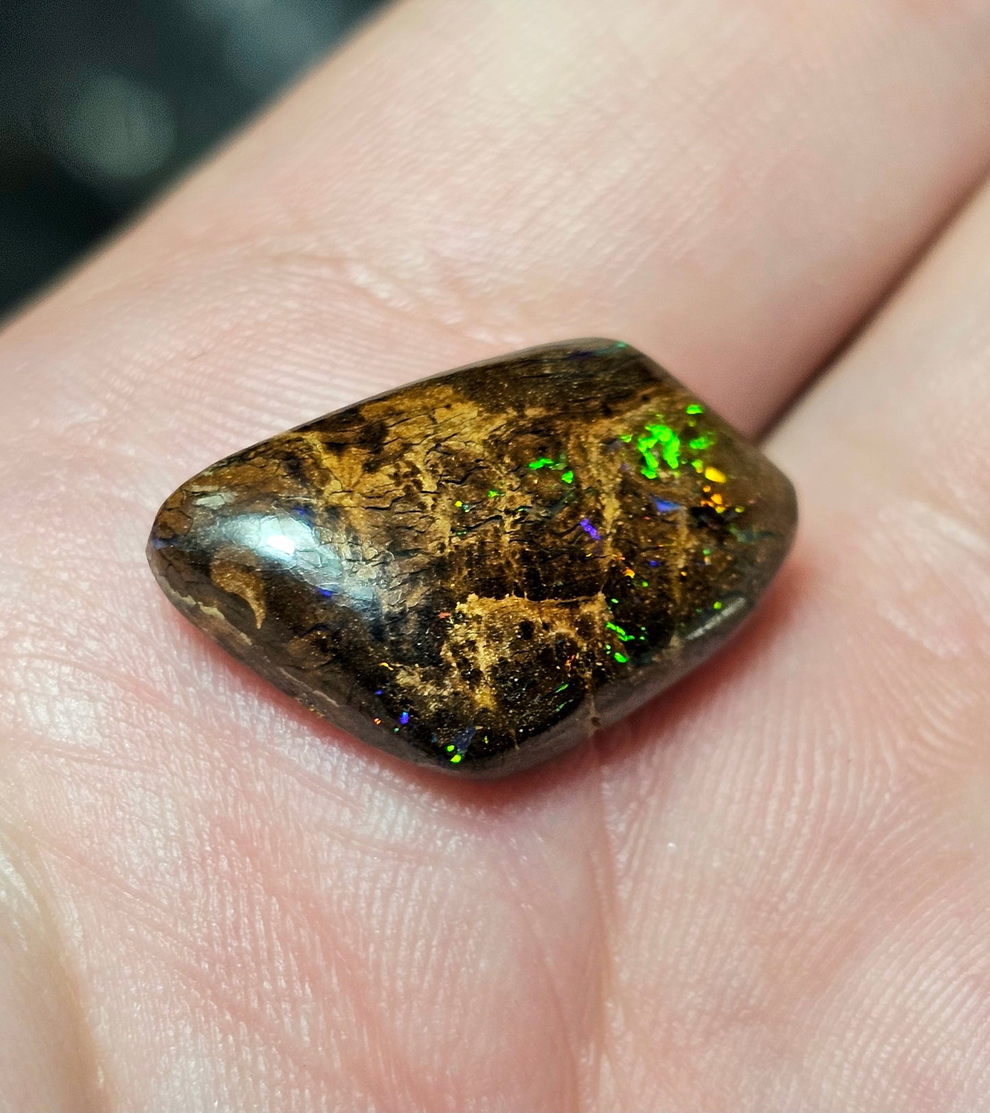 12cts Lovely Colourful Boulder Opal (Christmas Sale) (WNB12)