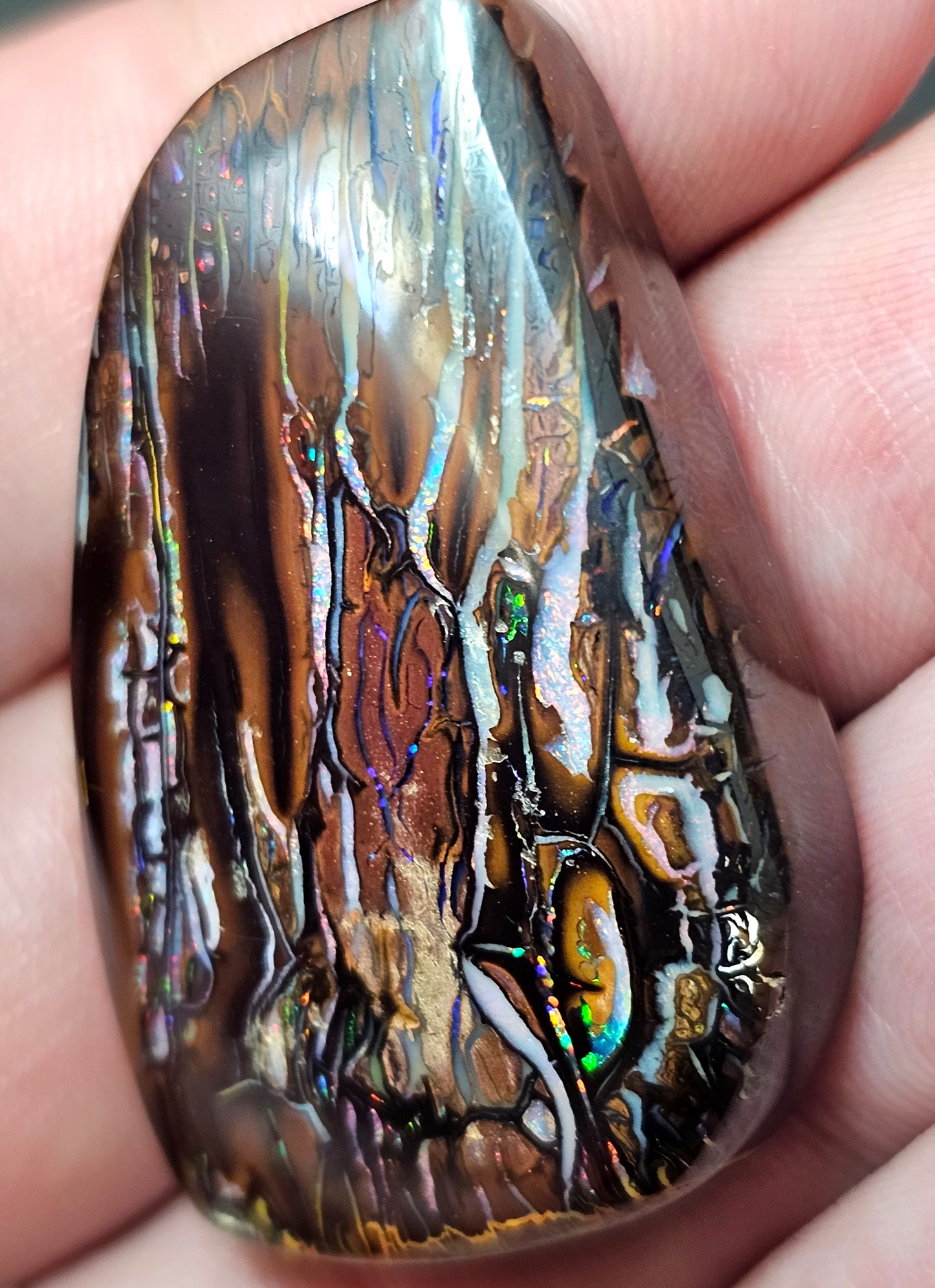 101cts Koroit Nut Boulder Opal with a Spectacular Pattern!!(JSMD10)