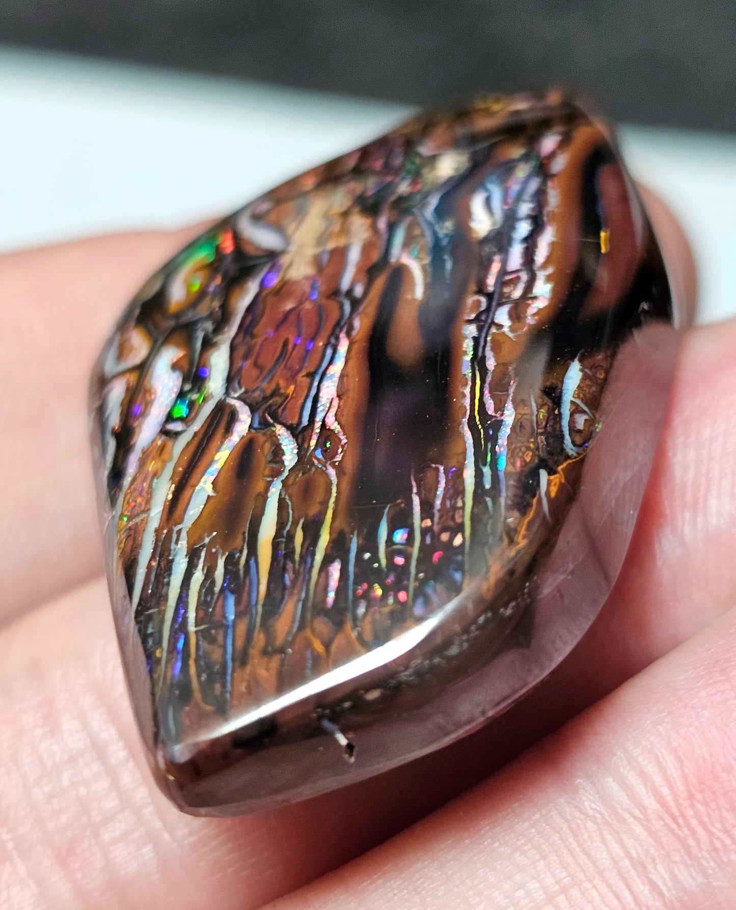 101cts Koroit Nut Boulder Opal with a Spectacular Pattern!!(JSMD10)
