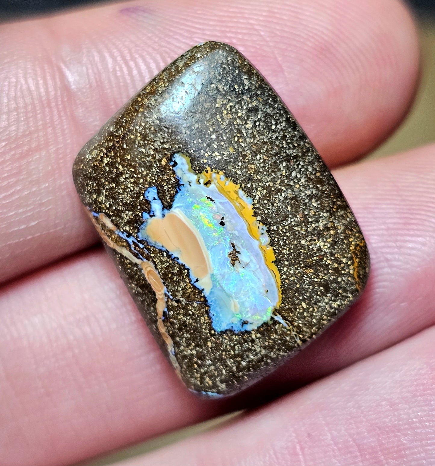22cts Pretty Boulder Opal with Caramel colour on top(Monthly Special)(NBM31)