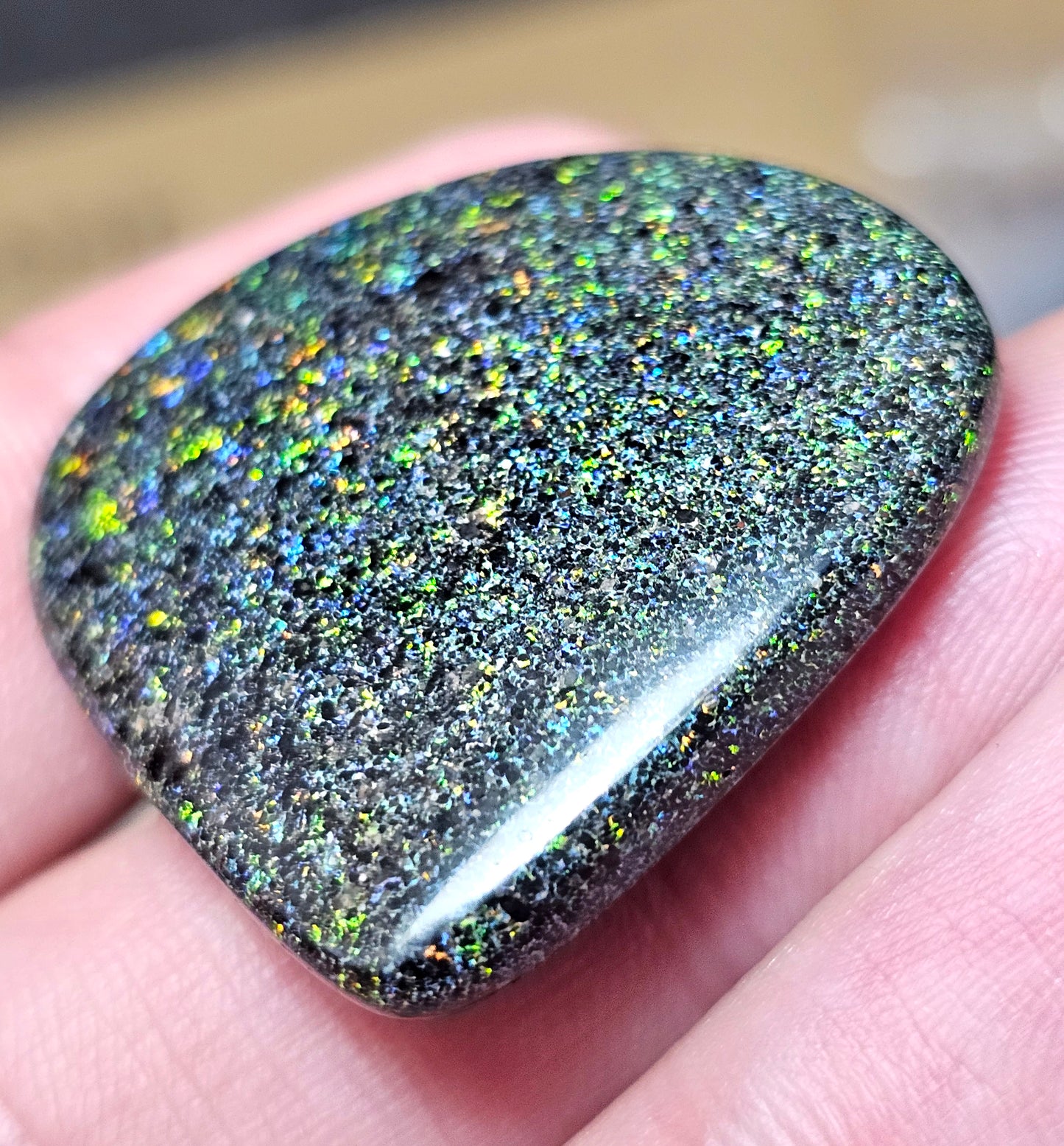 40cts Fairy Opal with Fantastic Pinfire Colour(JSMF13)