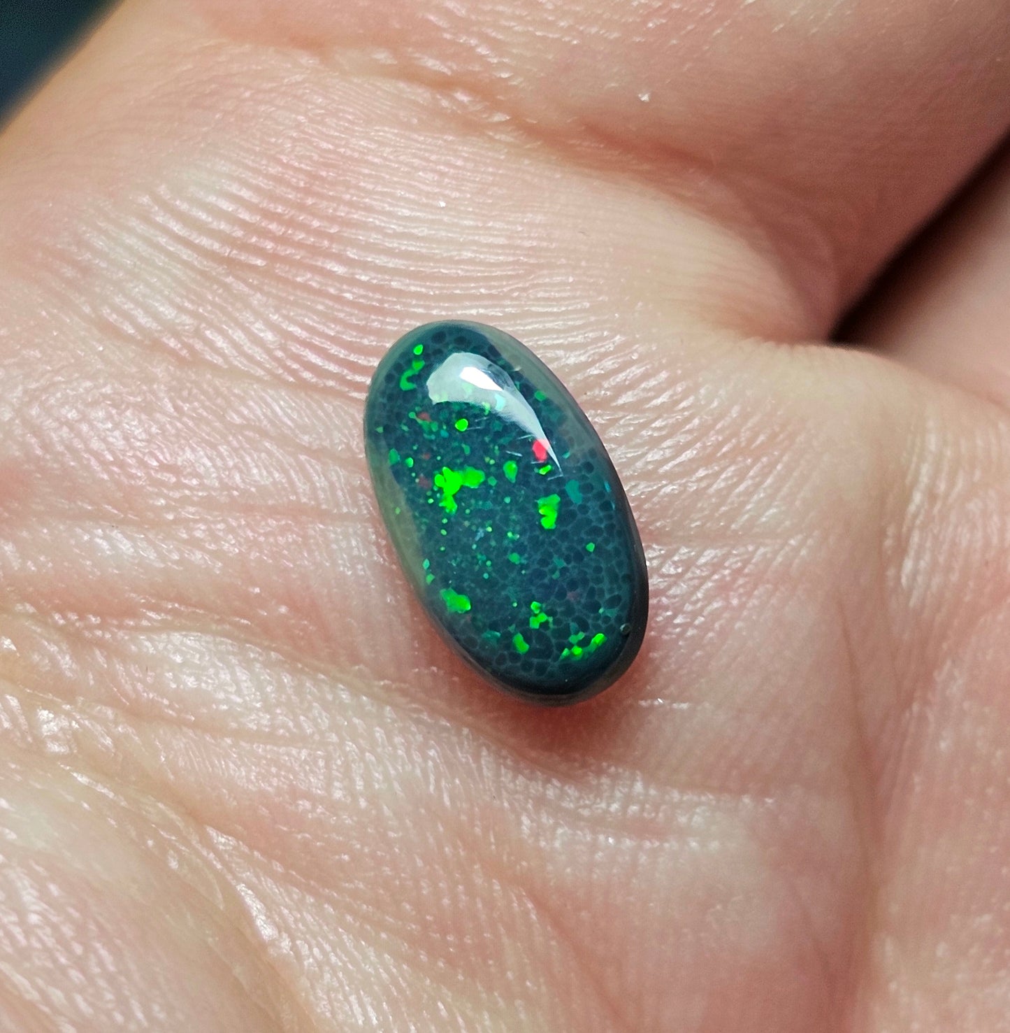 1.40cts Stunning Pinfire Black Opal!! (LRW22)