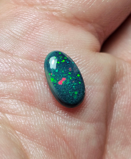 1.40cts Stunning Pinfire Black Opal!! (LRW22)