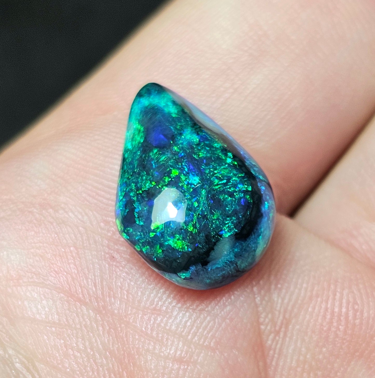 One of a Kind Stunning Black Opal!! Investment Opal Gem! (FB22)
