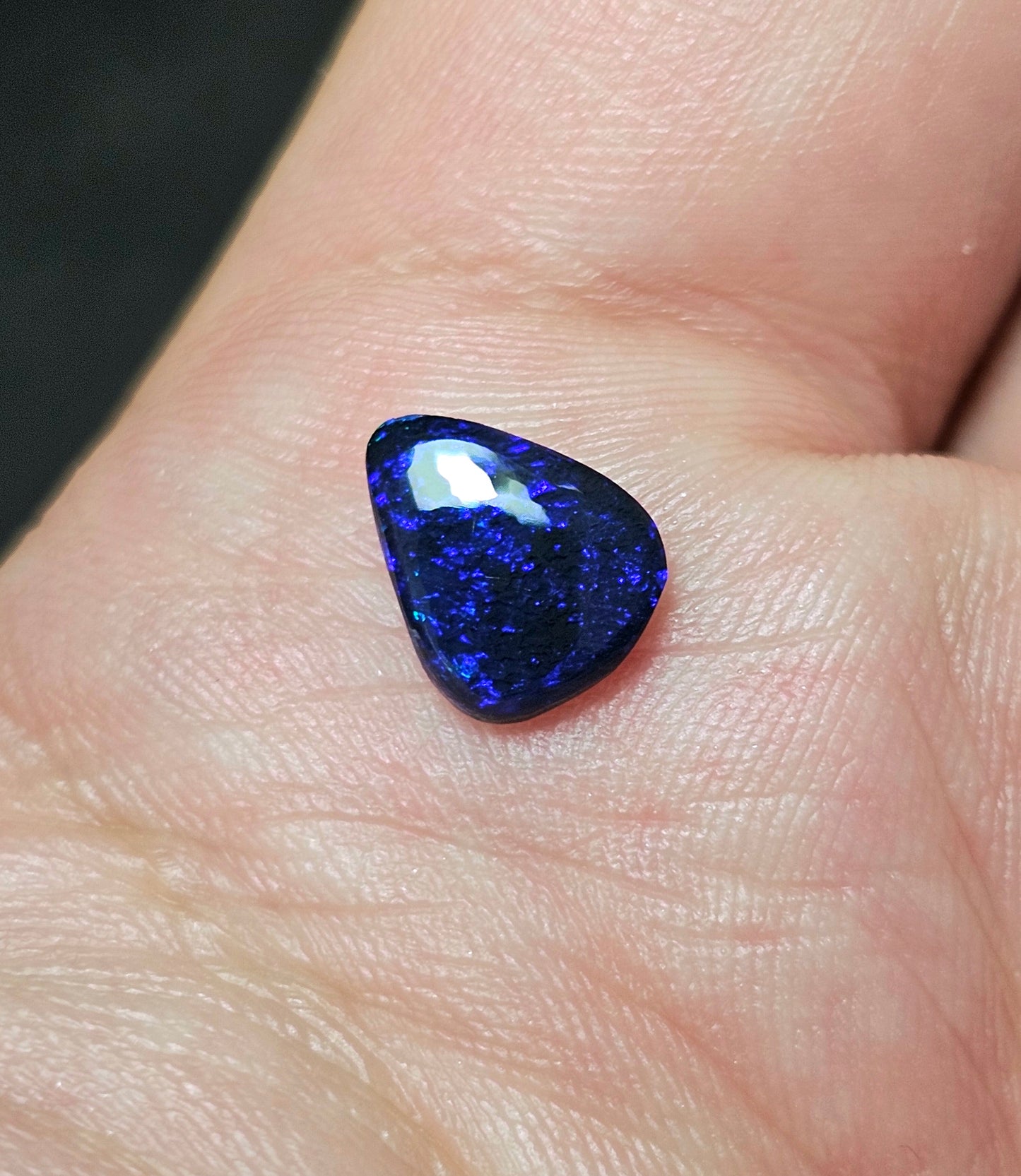 Blue Glittery Black Opal!! (FB10)