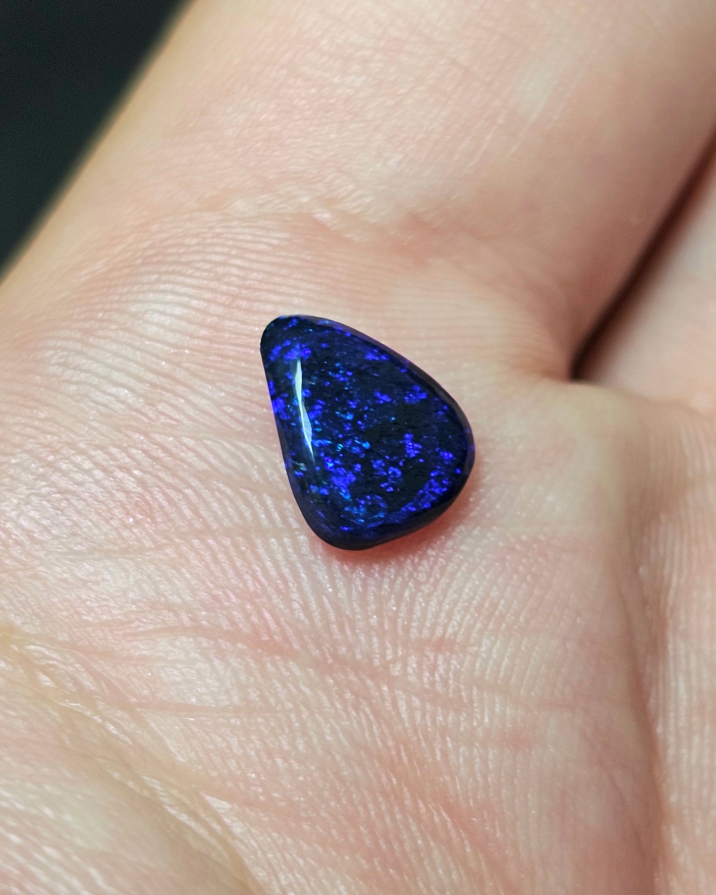 Blue Glittery Black Opal!! (FB10)