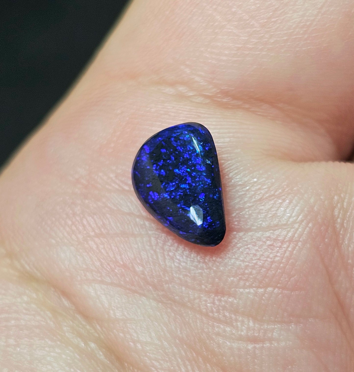 Blue Glittery Black Opal!! (FB10)