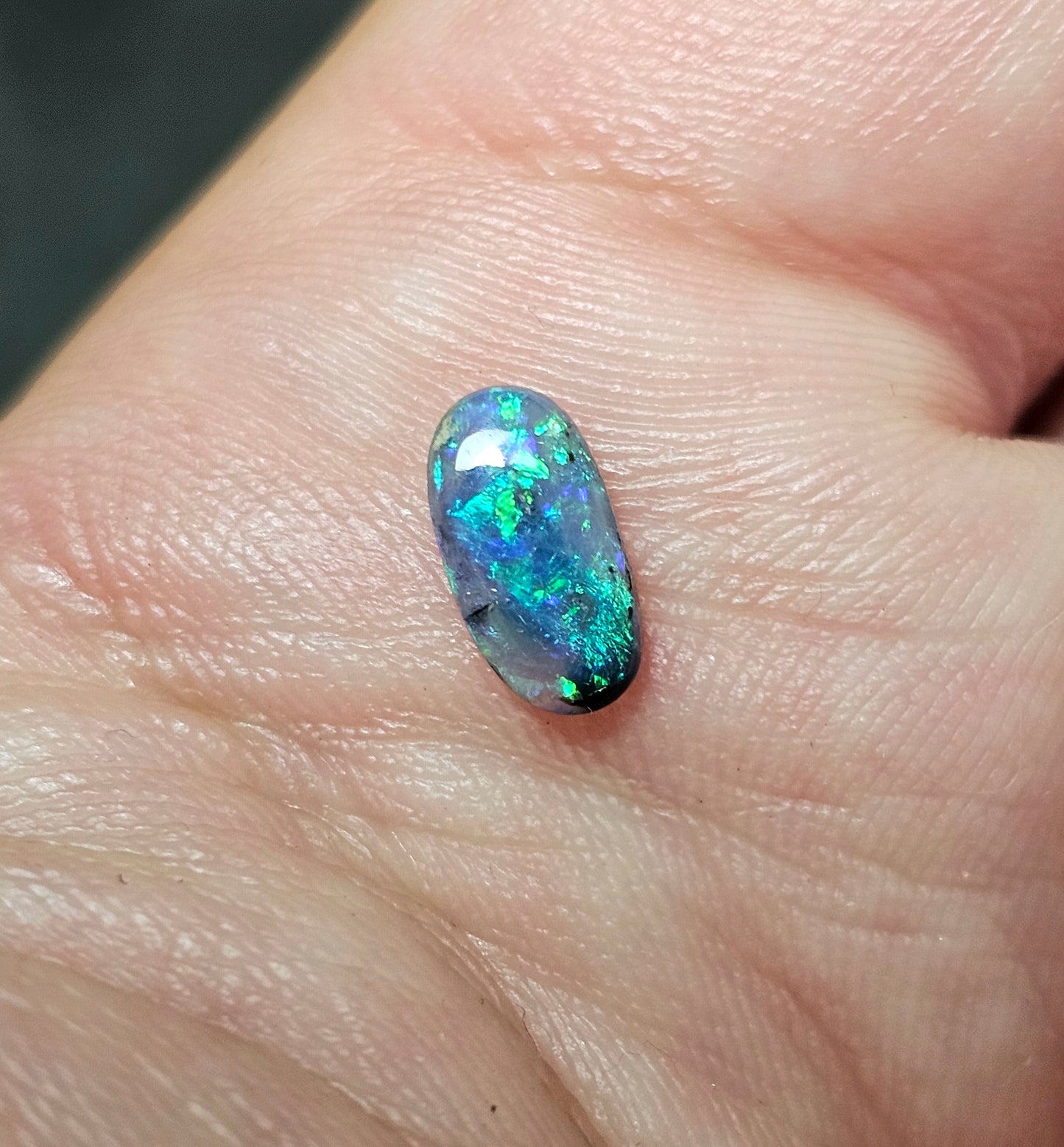 0.70cts Vivid Black Opal!! (FB1)