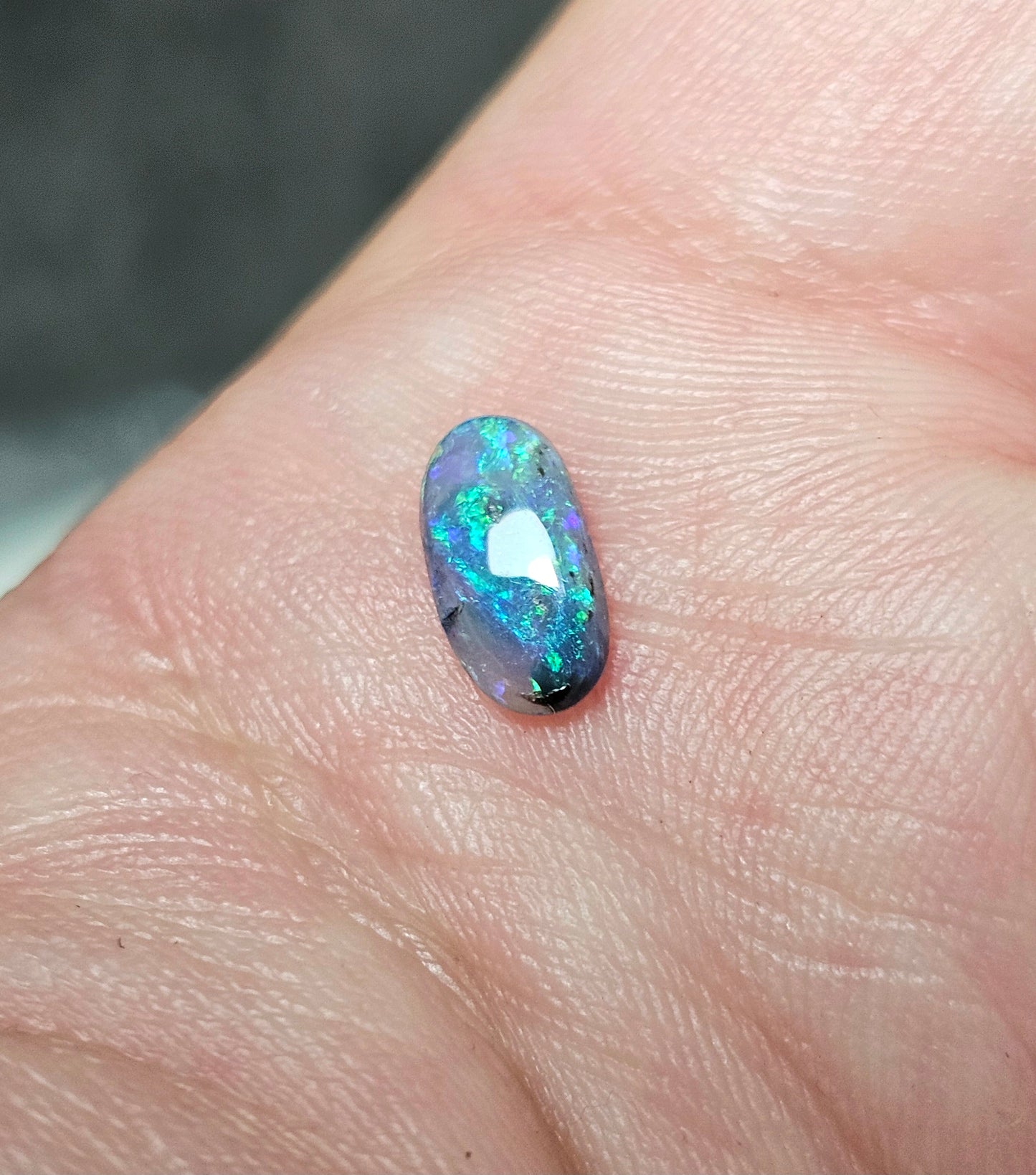 0.70cts Vivid Black Opal!! (FB1)