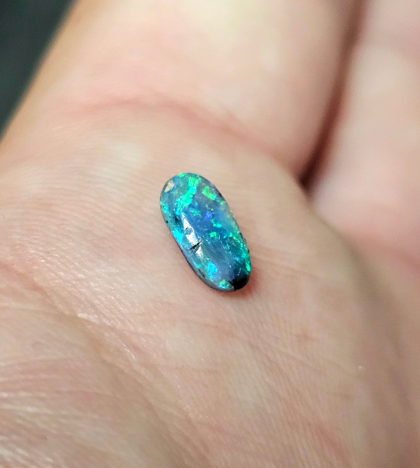0.70cts Vivid Black Opal!! (FB1)