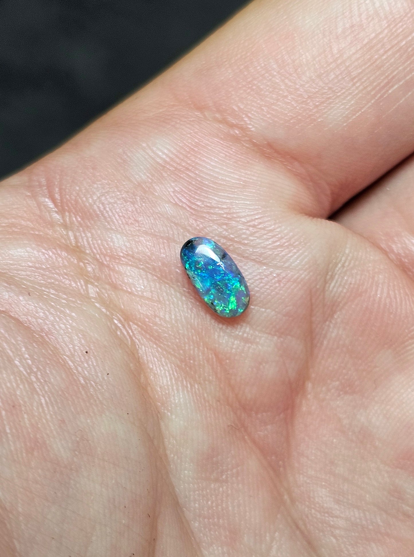 0.70cts Vivid Black Opal!! (FB1)