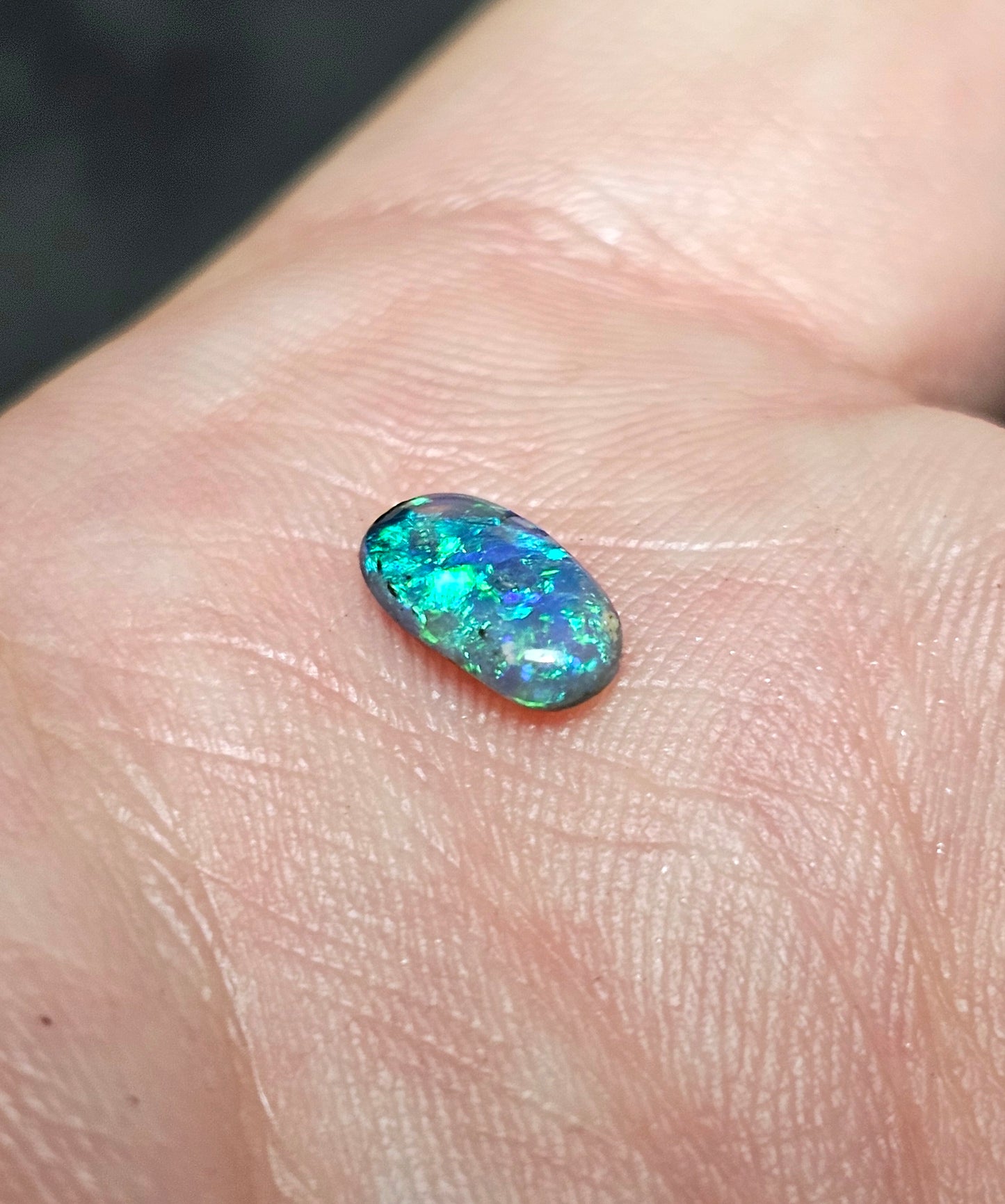 0.70cts Vivid Black Opal!! (FB1)