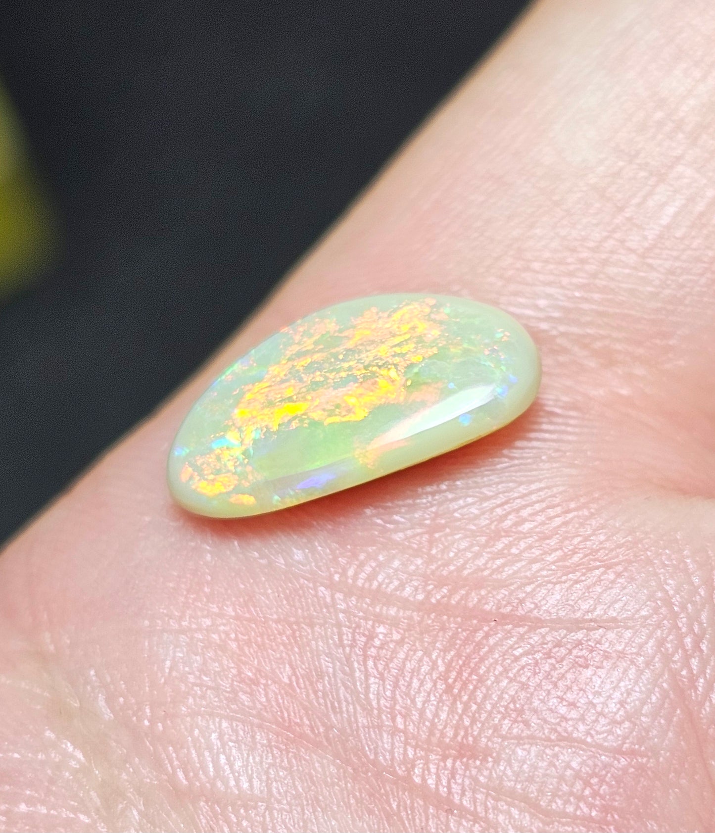 2.50cts Rare Orange colour Solid Opal from Lightning Ridge! (LRA6)