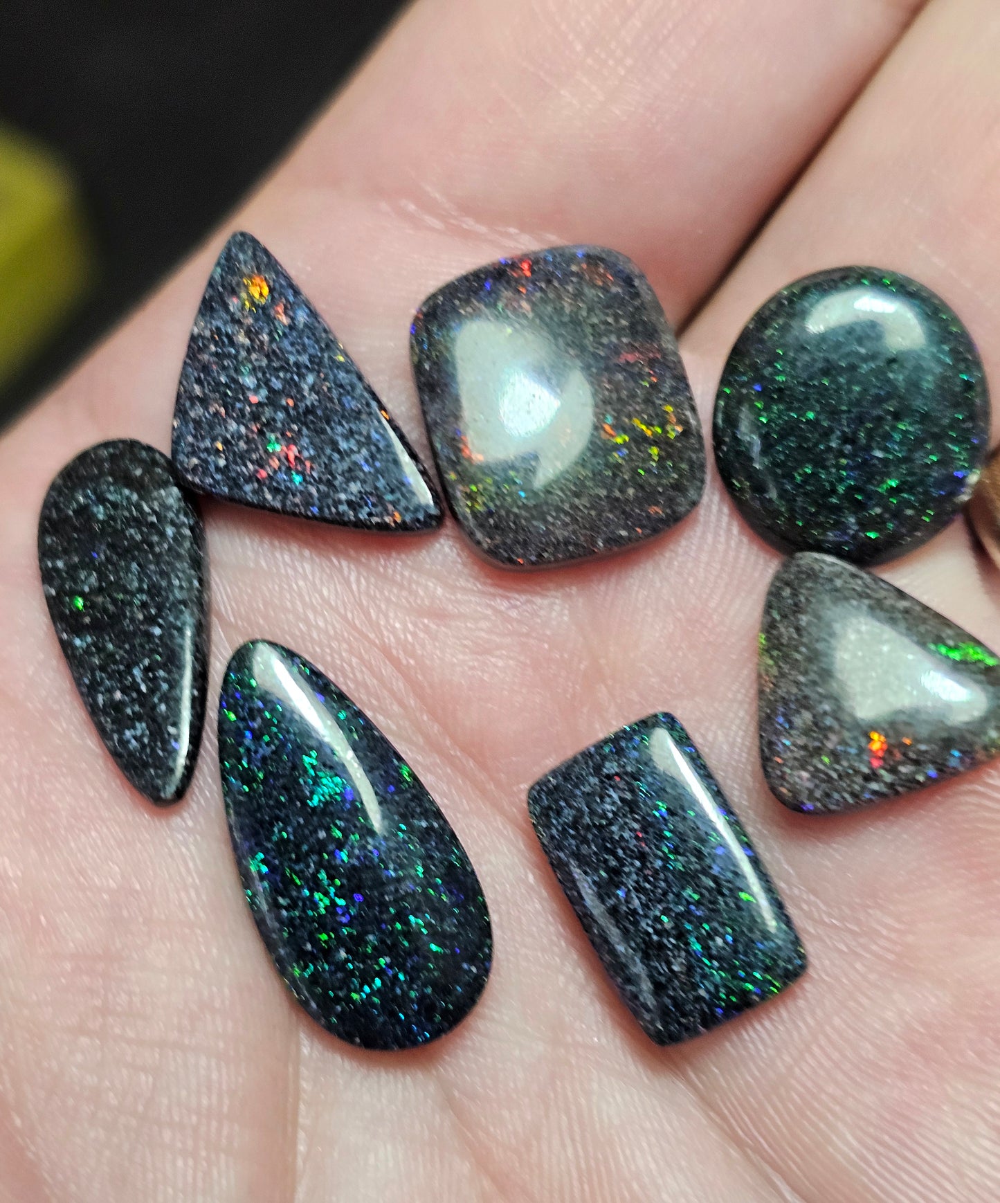26cts Dealers Fairy Opal Parcel - 7 x Fairy Opals (AP9)