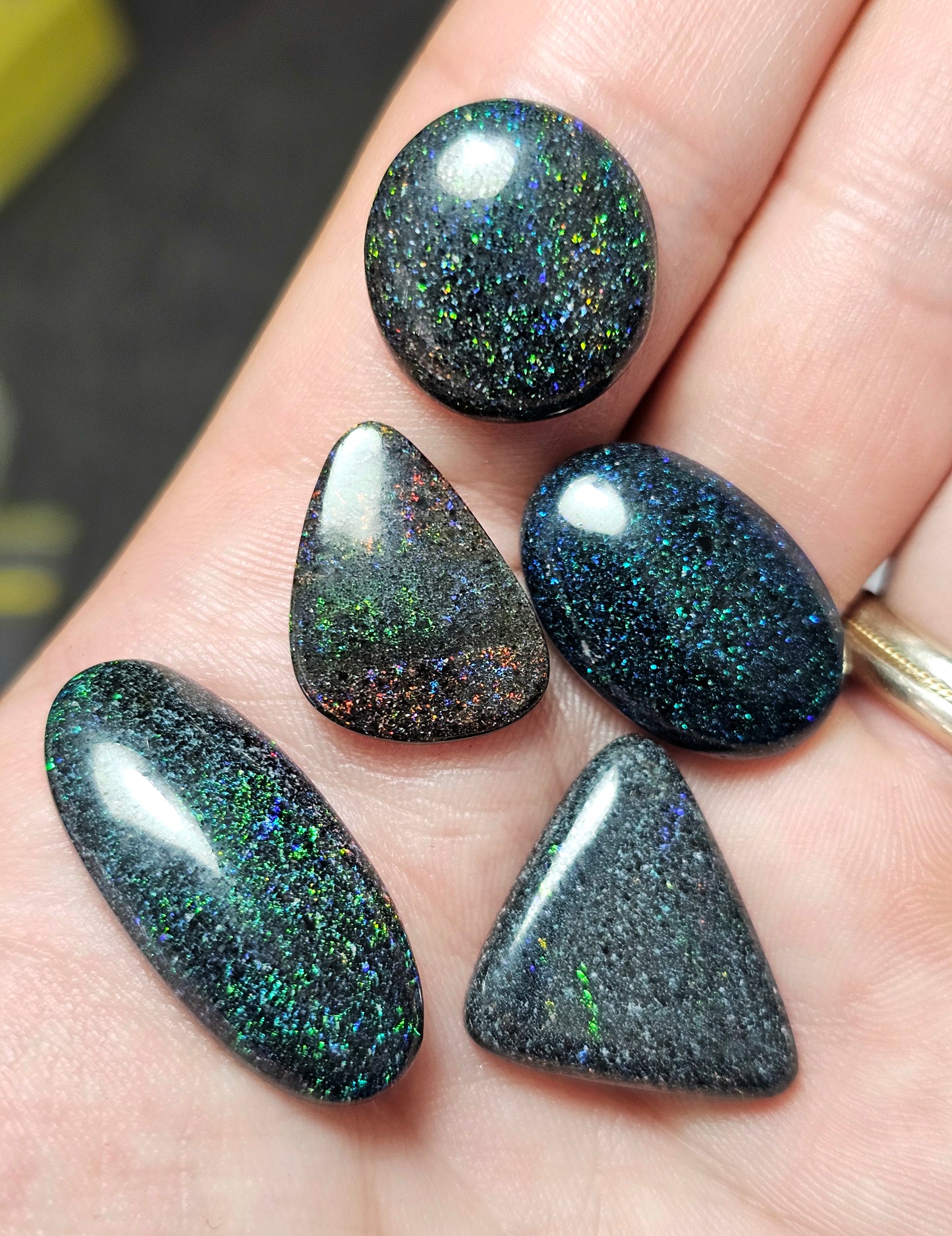 47cts Dealers Fairy Opal Parcel - 5 x Fairy Opals (AP10)