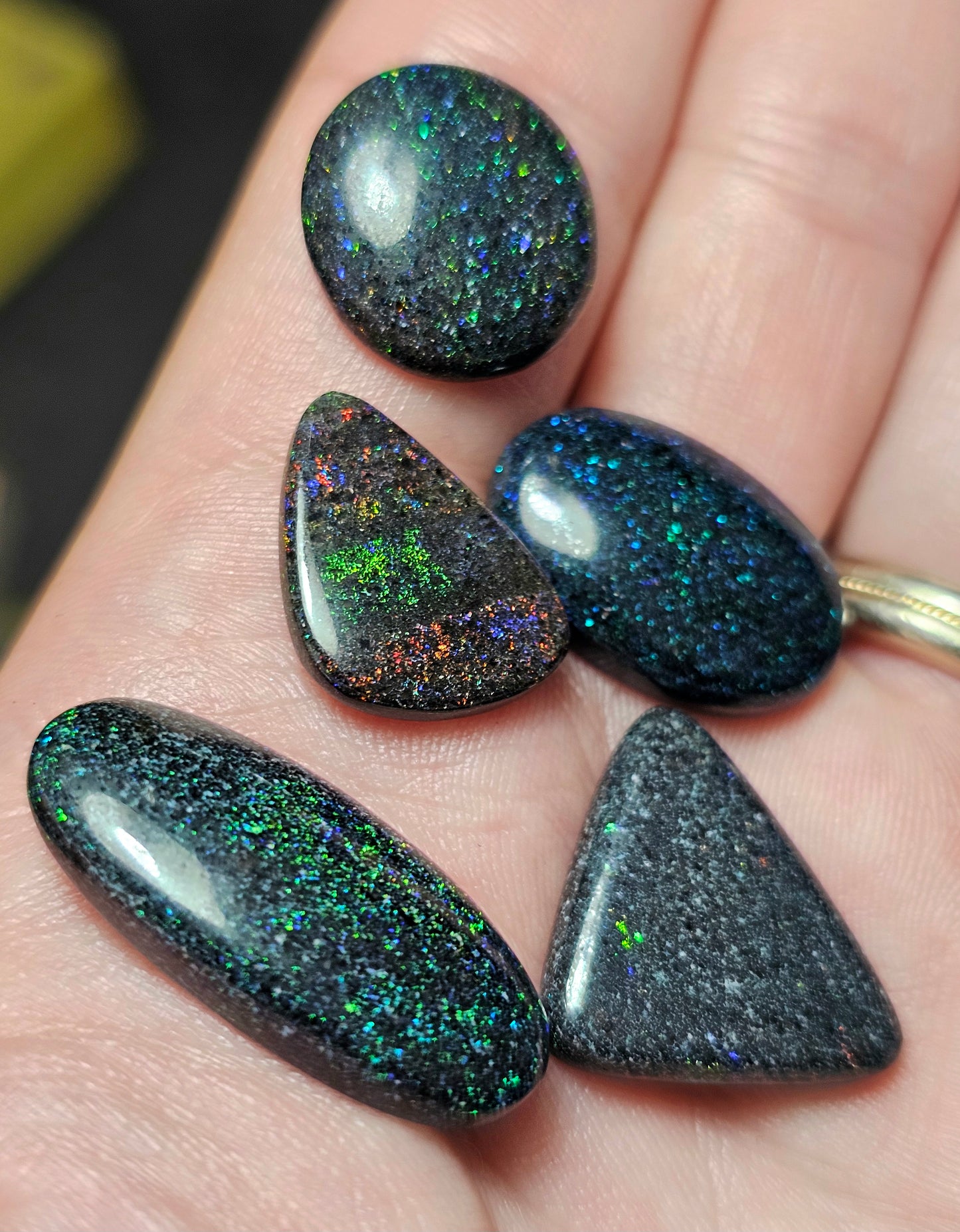 47cts Dealers Fairy Opal Parcel - 5 x Fairy Opals (AP10)