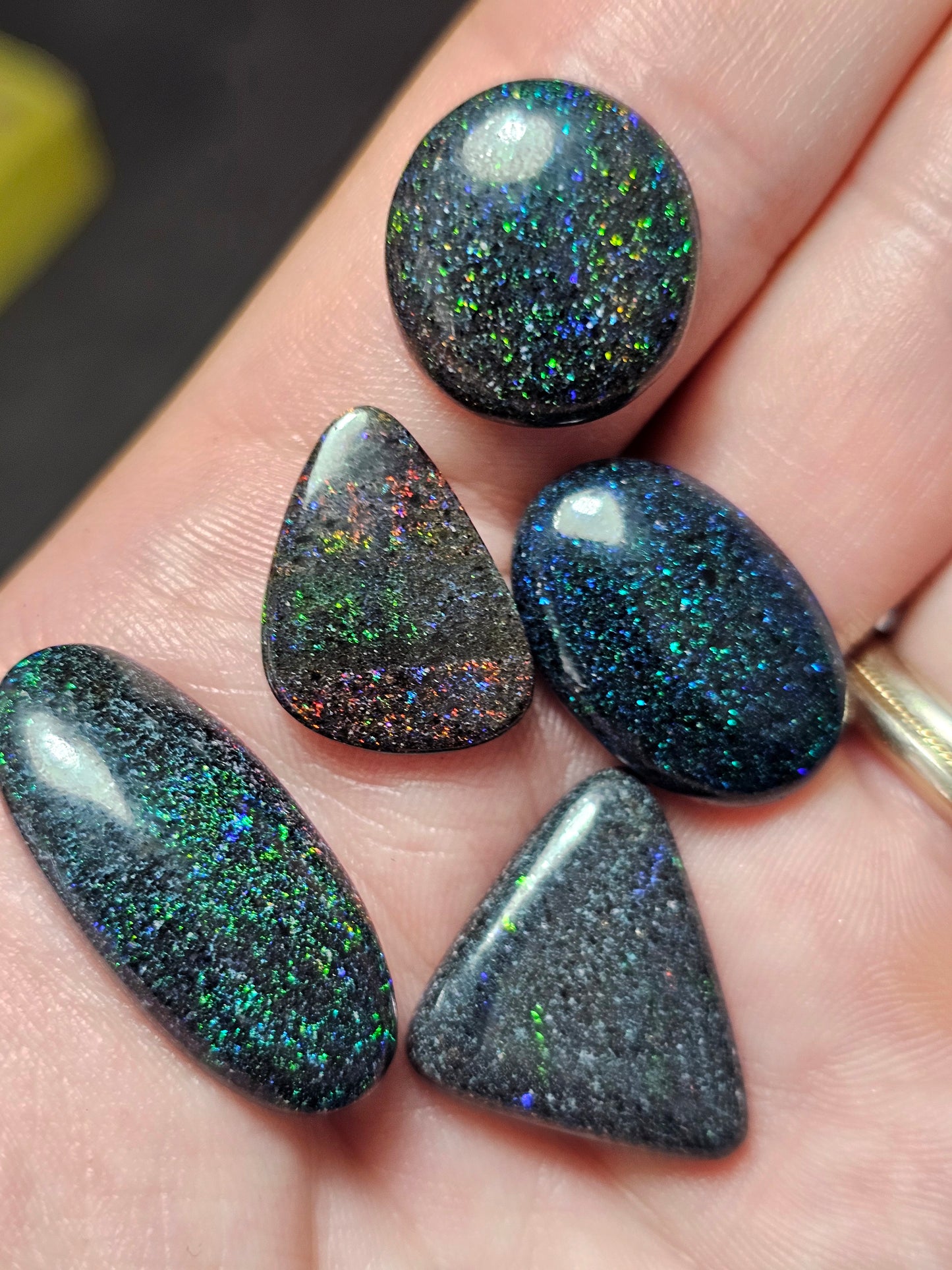 47cts Dealers Fairy Opal Parcel - 5 x Fairy Opals (AP10)