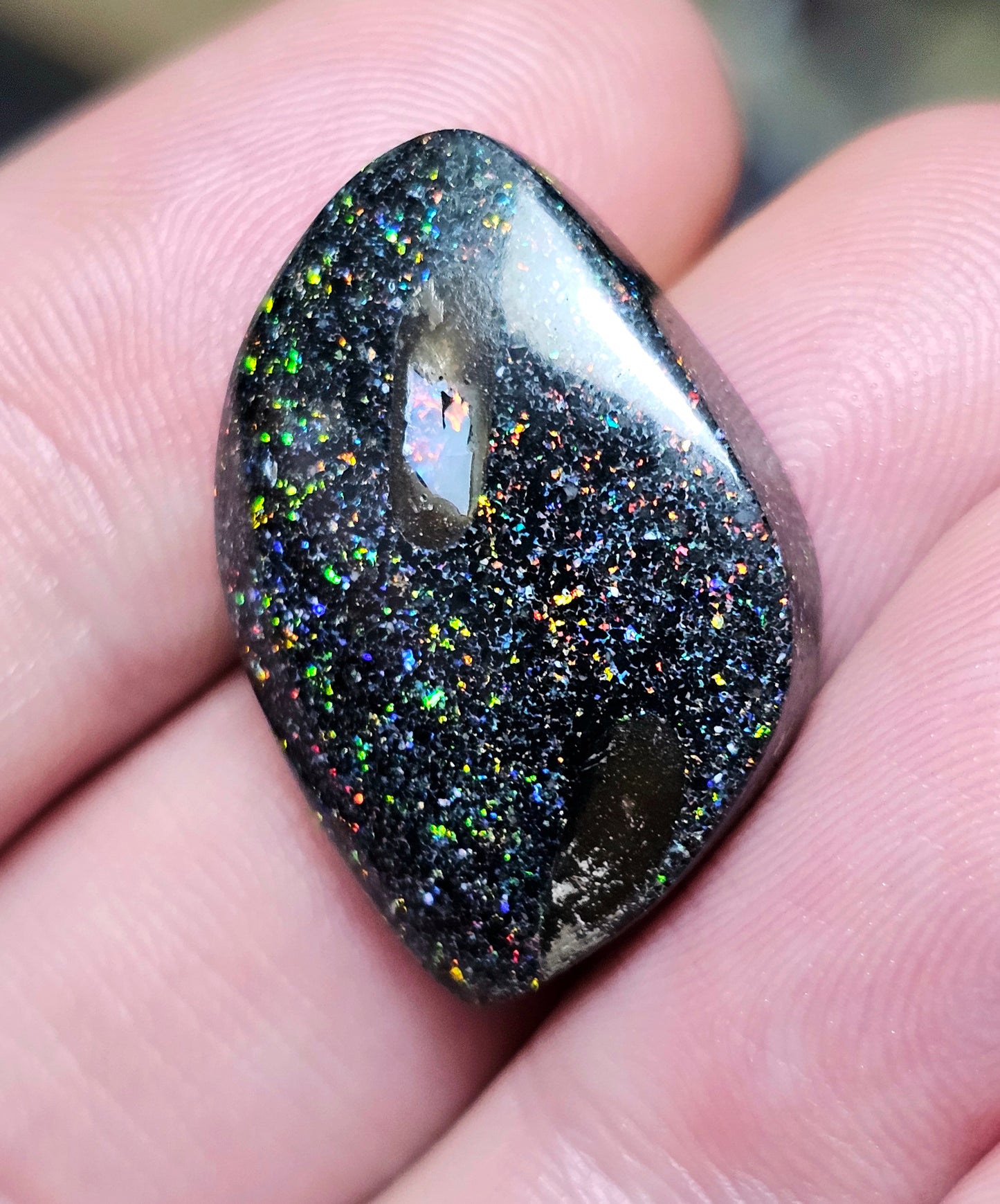 15cts Fairy Opal with an Inlay of an Opal chip - Opal Art (OA65)