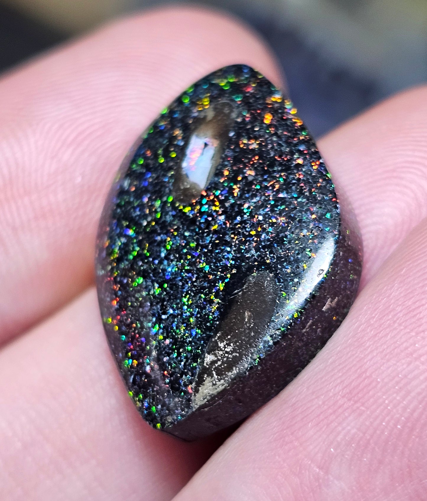 15cts Fairy Opal with an Inlay of an Opal chip - Opal Art (OA65)