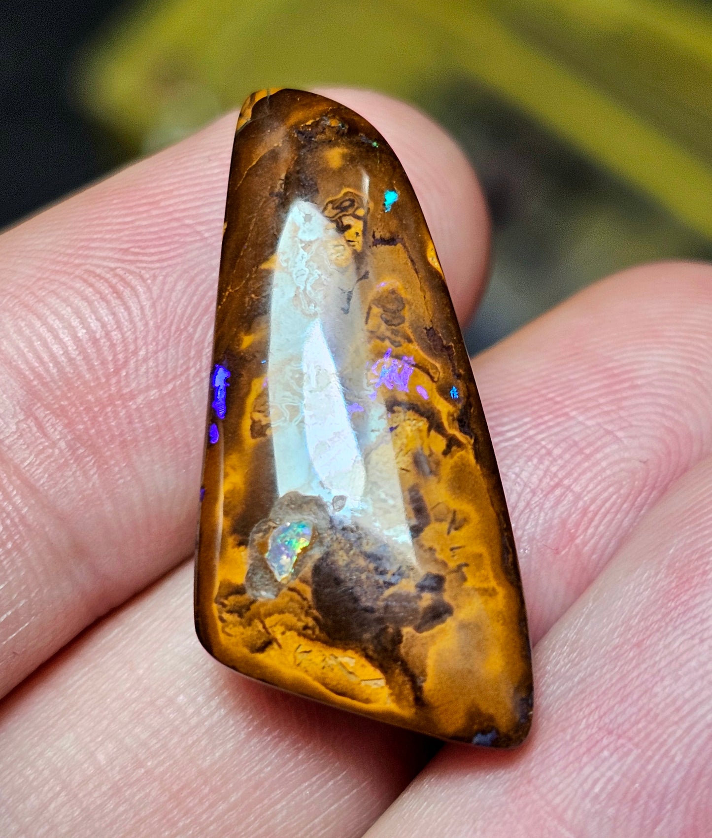 21cts Classy Boulder Opal with an Inlay of an Opal chip - Opal Art (OA64)