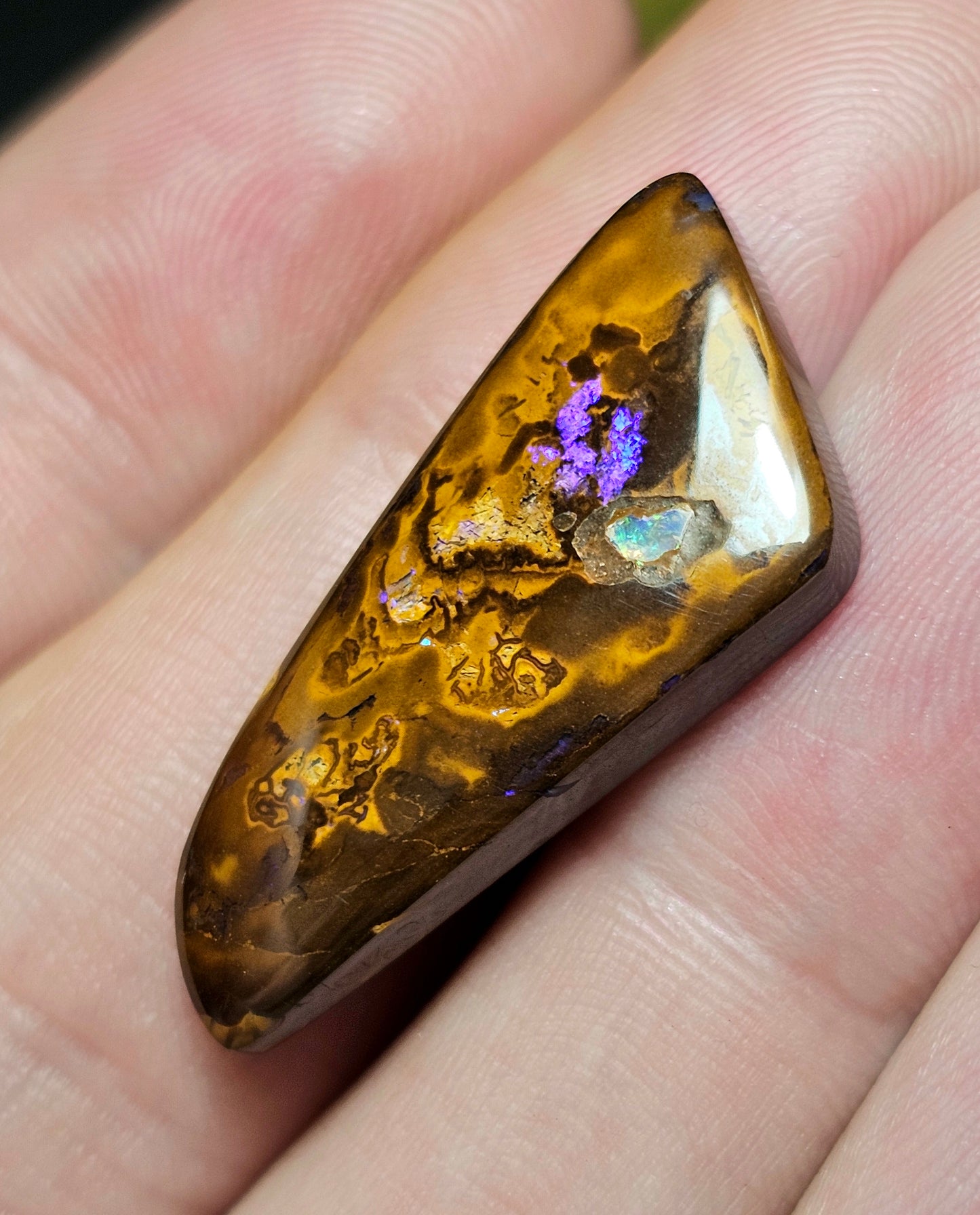 21cts Classy Boulder Opal with an Inlay of an Opal chip - Opal Art (OA64)