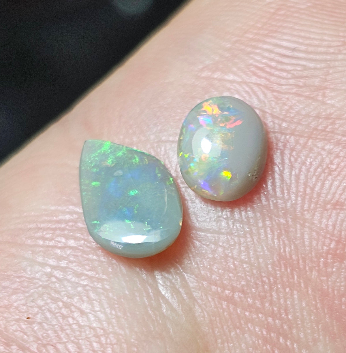 1.50cts 2 x Solid L/Ridge Solid Opals-  WEEKLY SPECIAL PRICE LRA3
